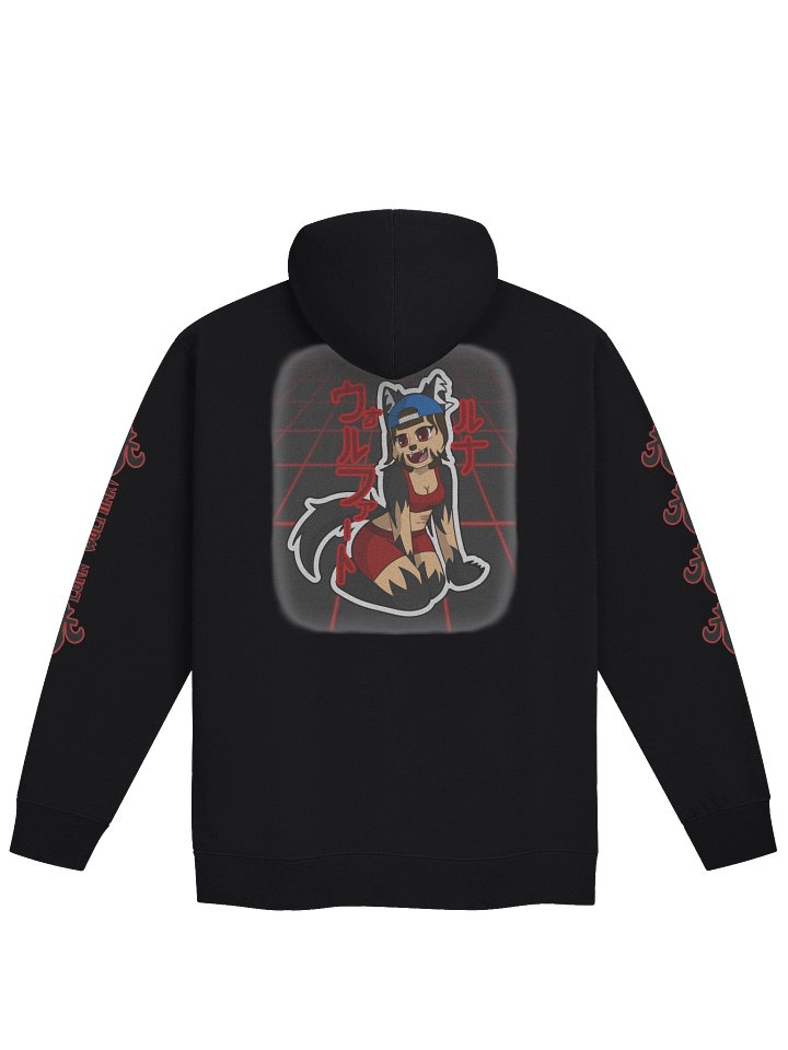 Red Neon Luna Zip-up Hoodie product image (2)