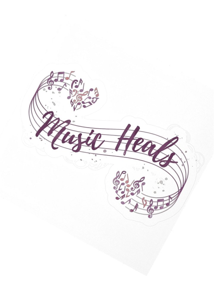 Music Heals Kiss Cut Sticker product image (4)