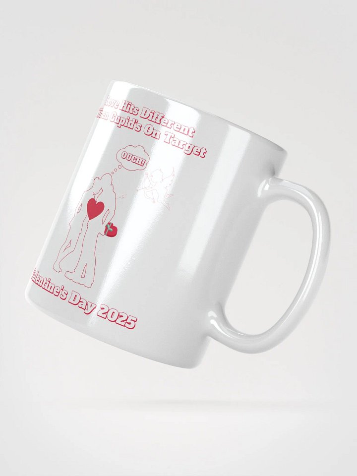 When Cupid's On Target Valentine's Day White Mug product image (2)