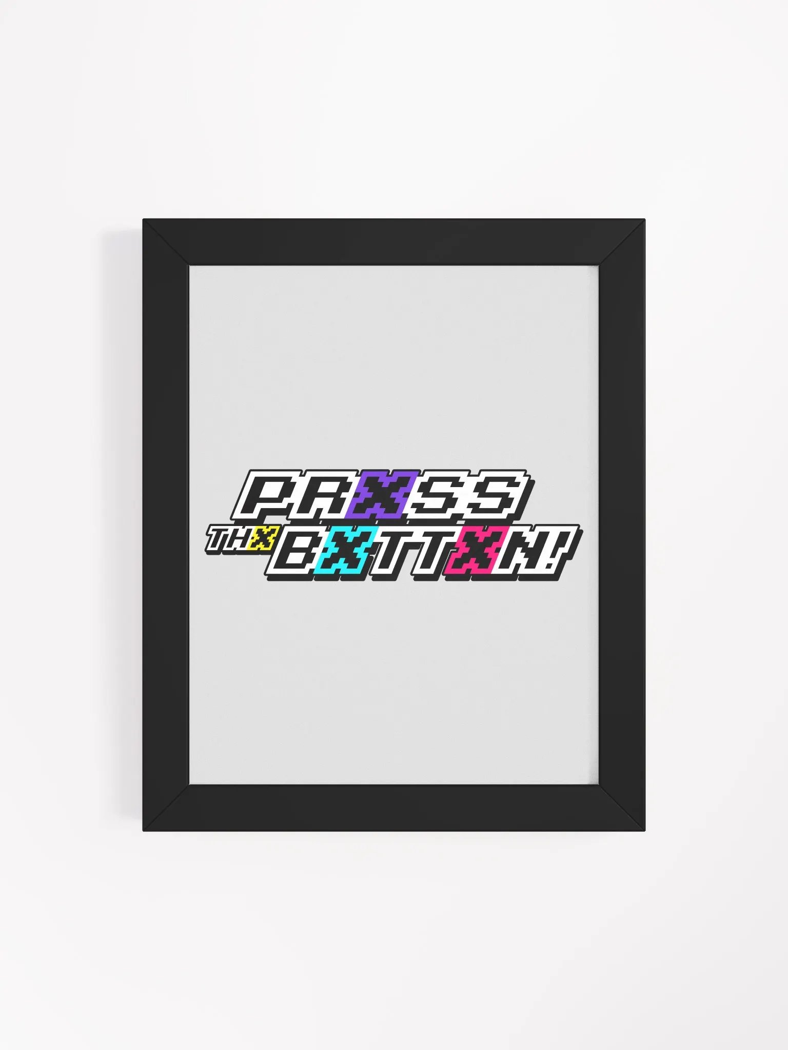 Prxss Thx Bxttxn! Logo Print product image (2)
