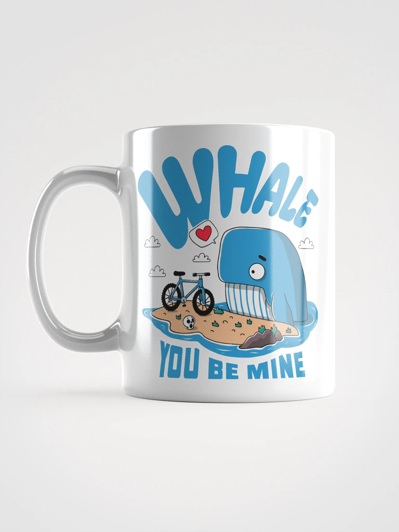 Whale You Be Mine? Funny Cycling & Ocean Lover Mug product image (6)