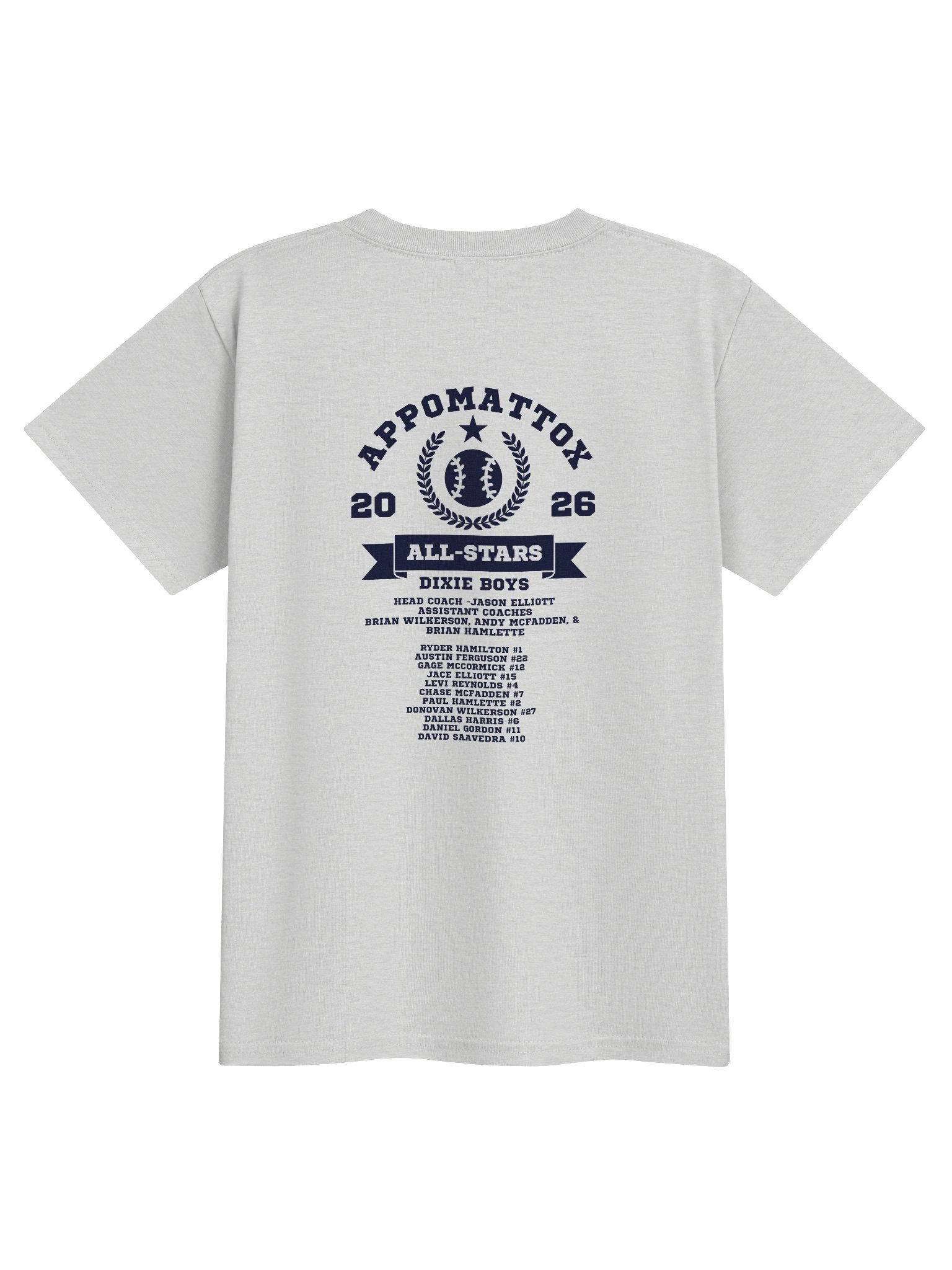 Youth Appomattox All-Stars Dixie Boys Team T-Shirt product image (4)