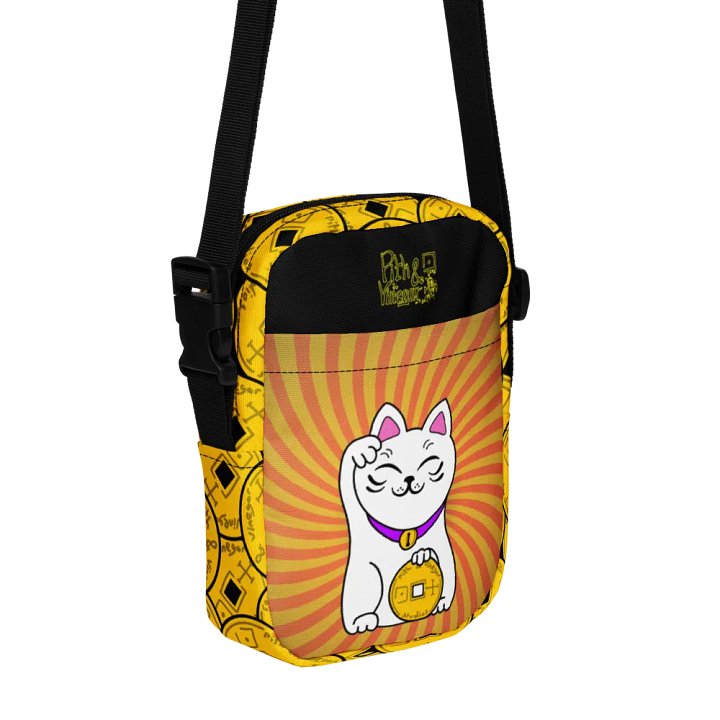 Maneki neko utility crossbody bag product image (1)