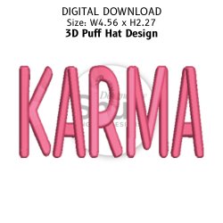 Karma 3D Puff Hat Design product image (1)