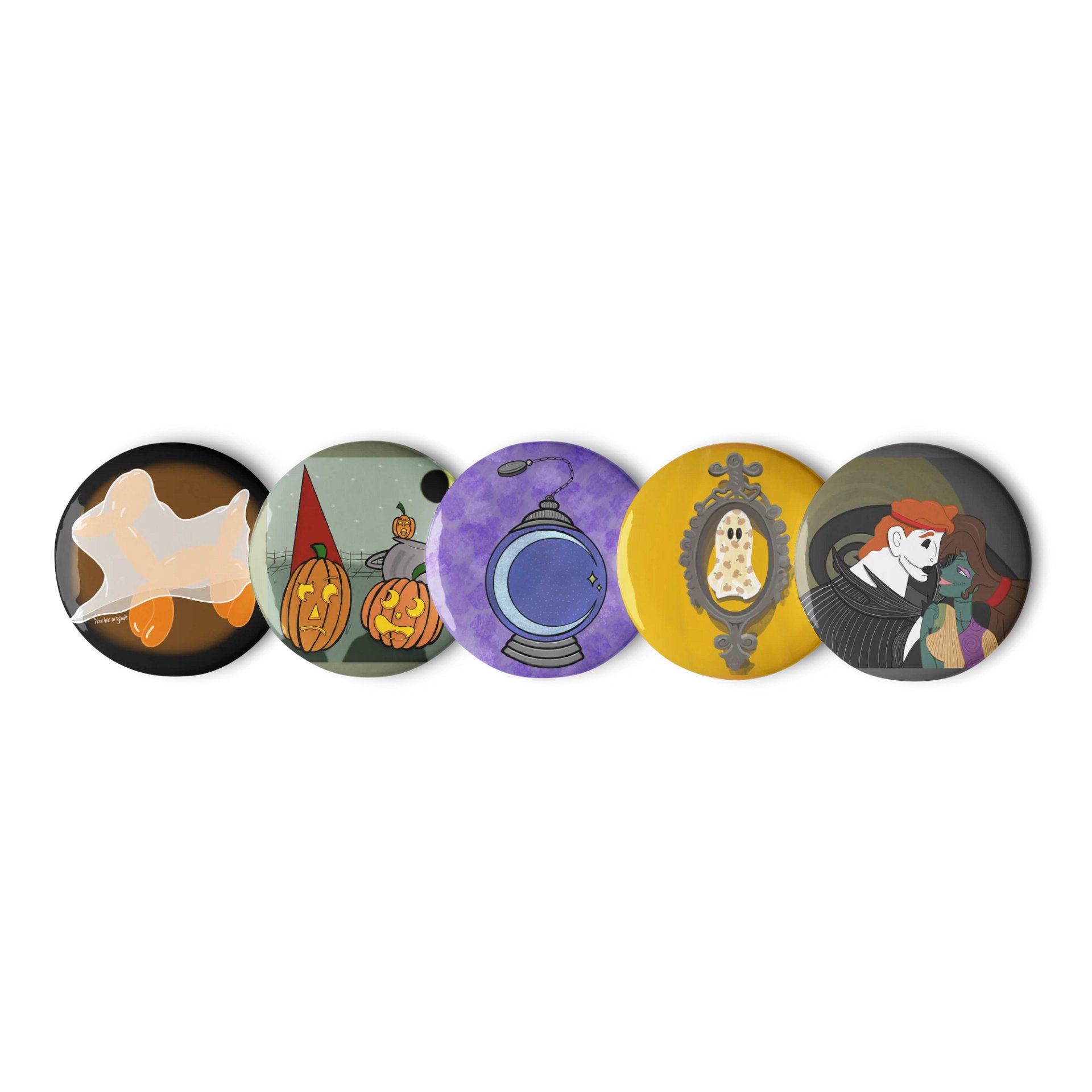 Halloween Art, Set of 5 Pins product image (1)