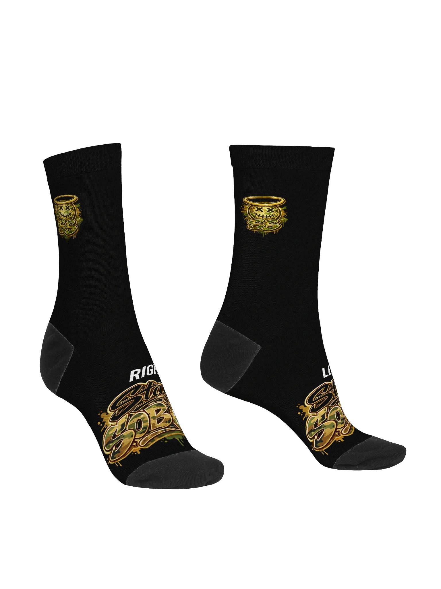SS All Camo-Black Crew Socks product image (3)