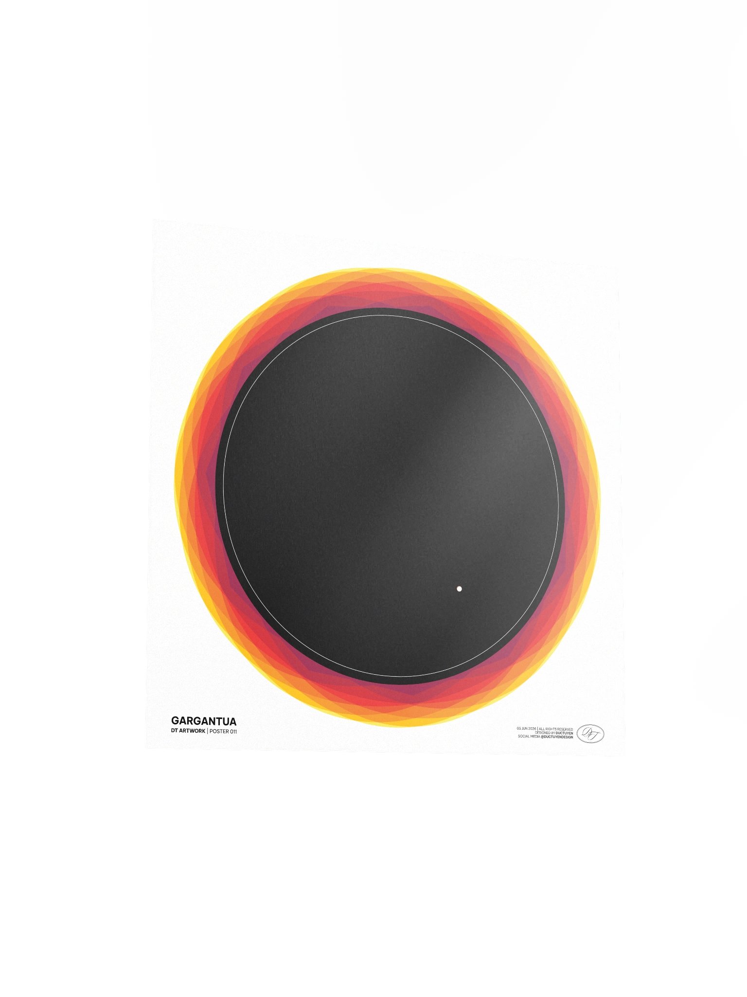 "GARGANTUA" Blackhole Print Poster (Unframe) product image (35)