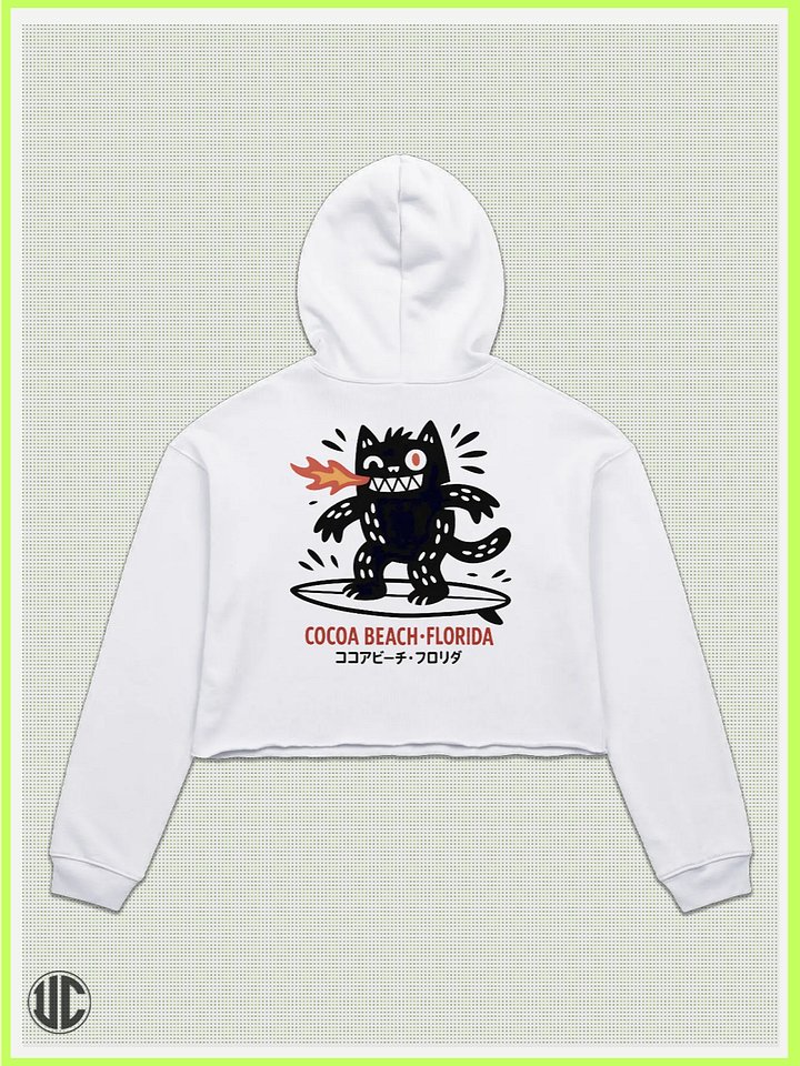 UnkoCon – Cocoa Beach FL Surfer Crop Hoodie product image (1)