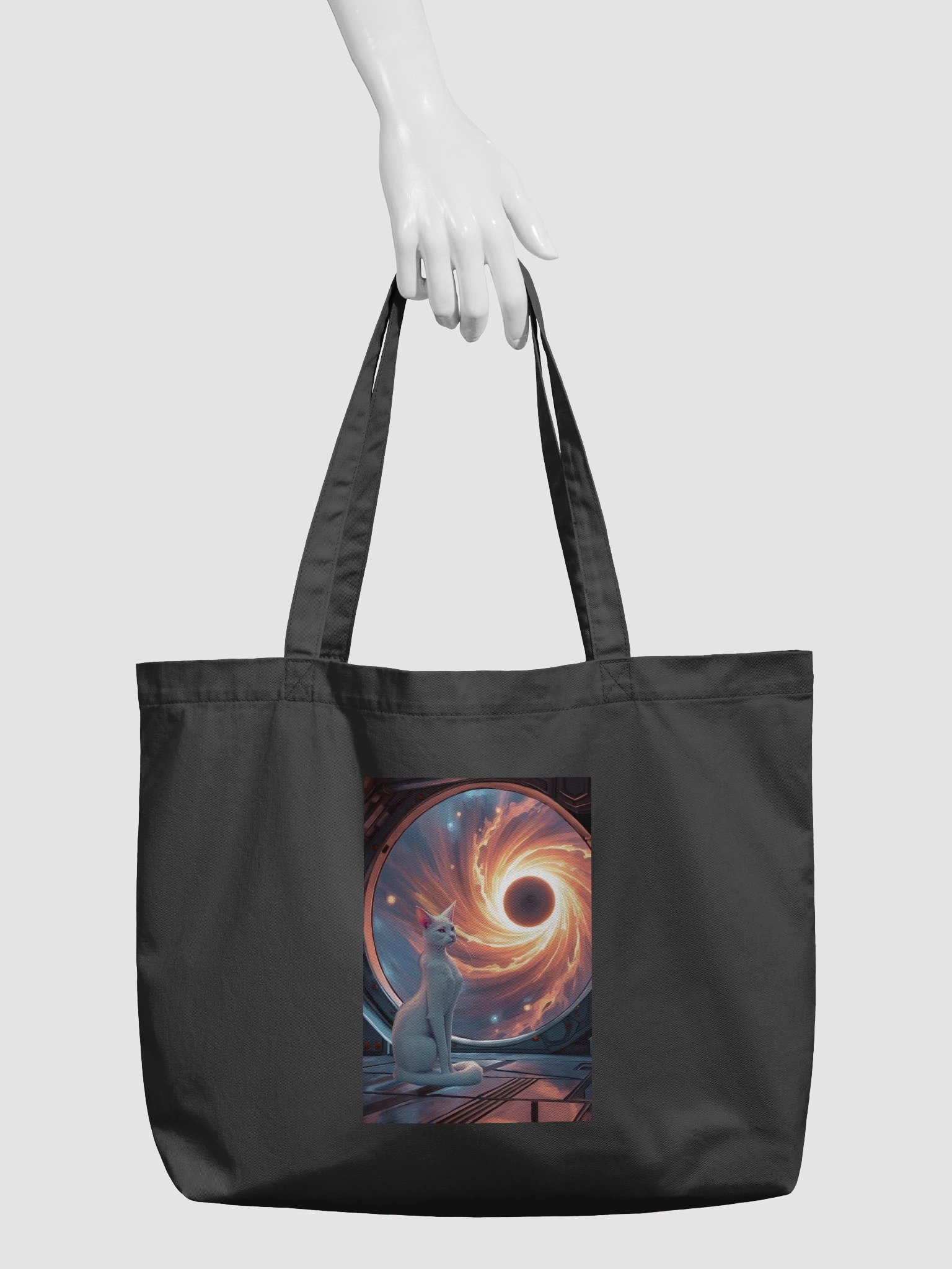Dark Blackest Light Tote Bag product image (3)