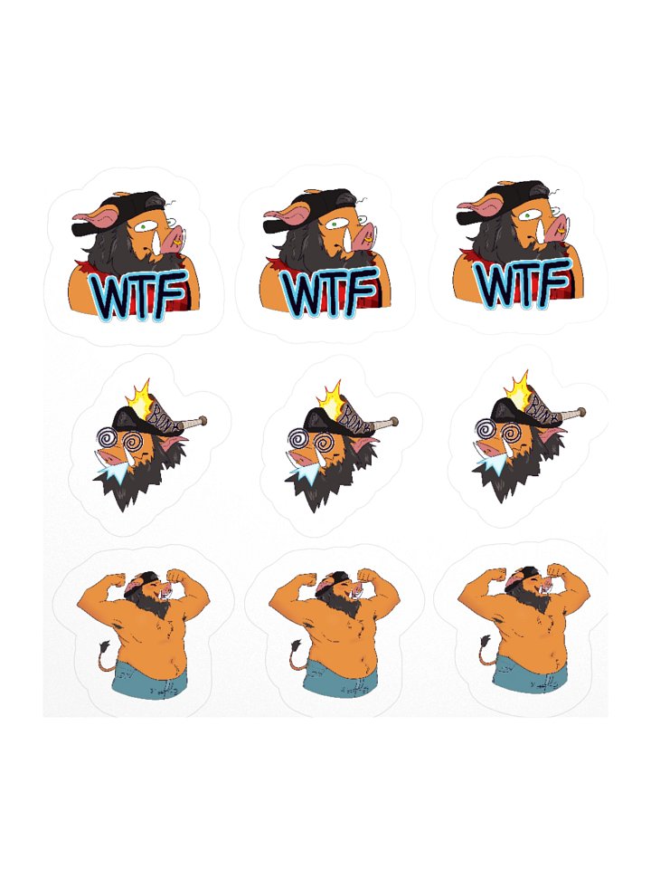 Pitstop Emote Sticker Sheet product image (1)