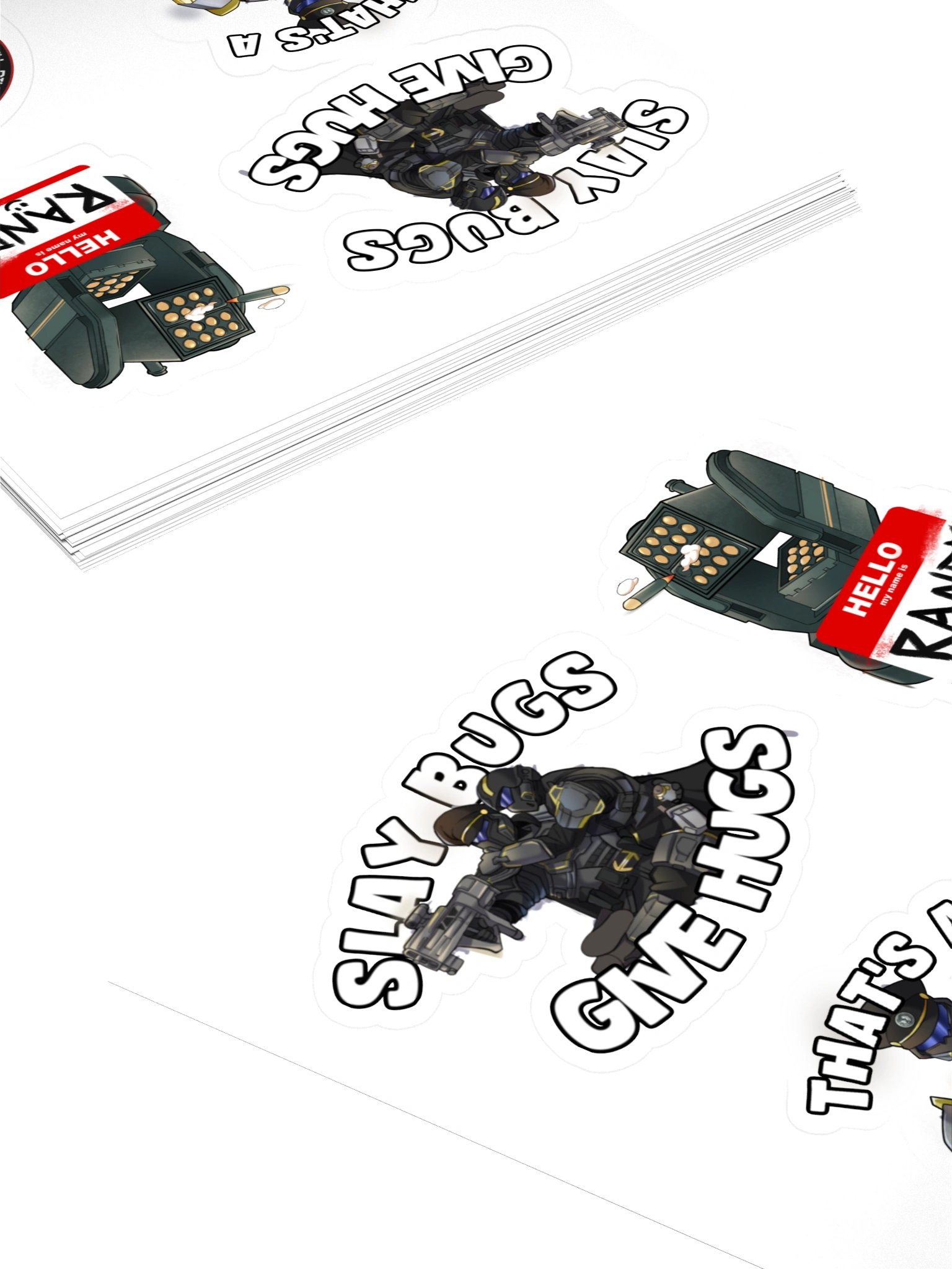 4 Commissar Kai Stickers 5.5"x5.5" product image (4)