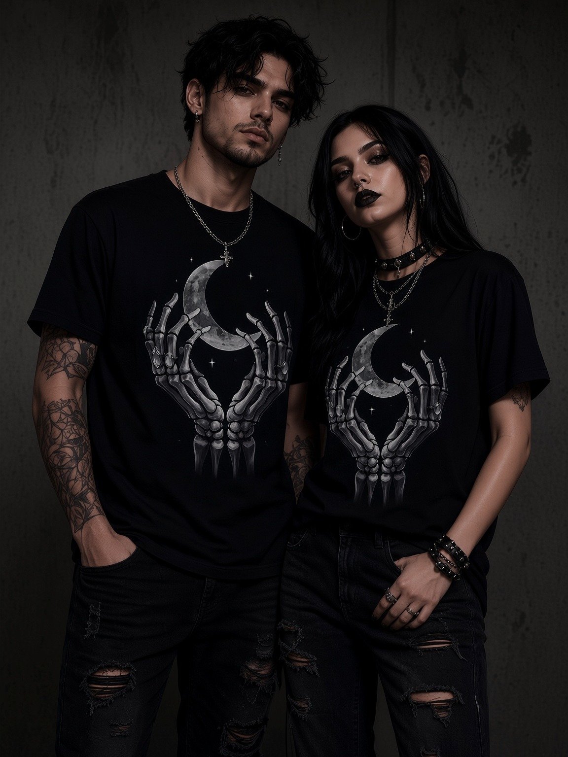 Midnight Veil — Hands of the Crescent Tee product image (1)
