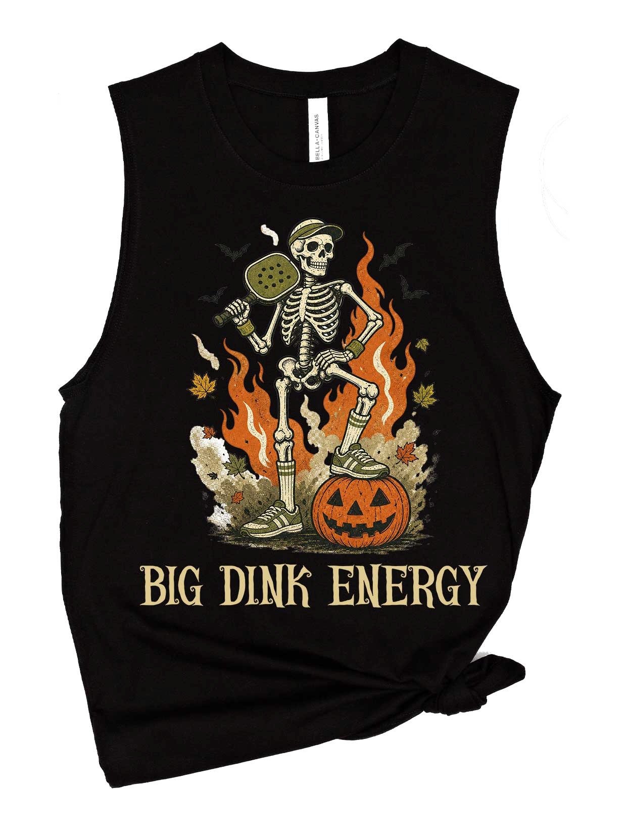 Big Dink Energy Halloween Pickleball Tank Top Funny Retro Player Gift product image (1)