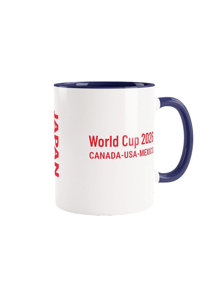 Japan 2026 World Cup Flag Mug - Japan Soccer Fan Coffee Cup - Premium Two-Tone Ceramic Mug product image (1)