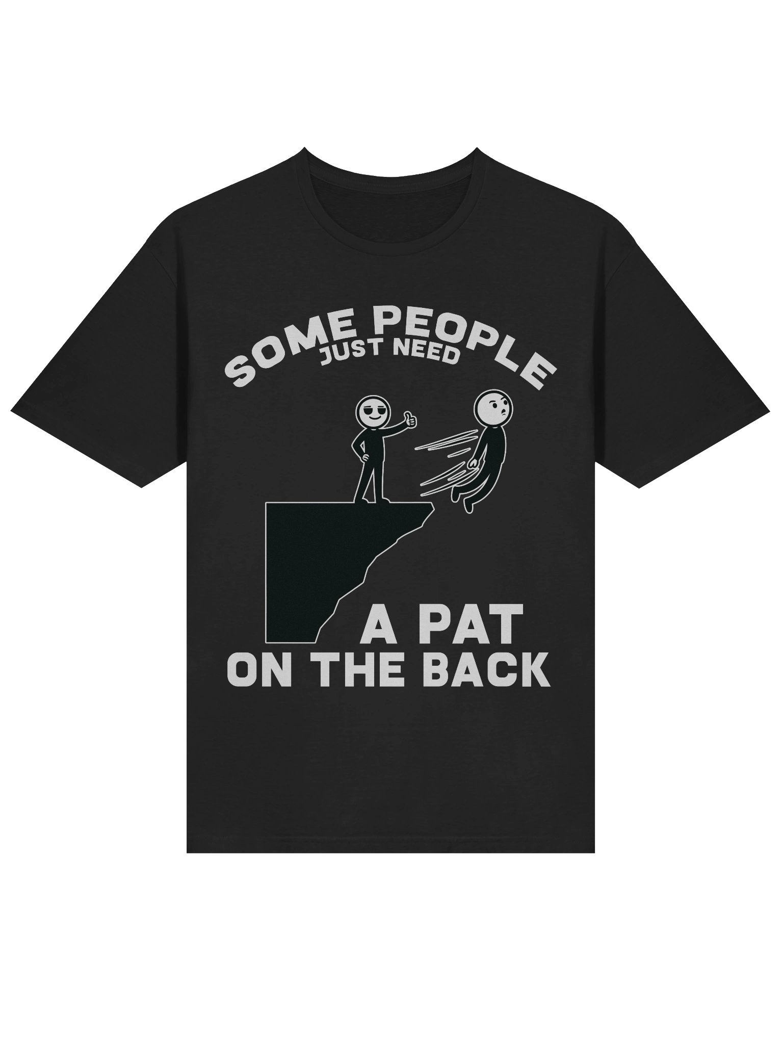 Meme – Pat on the Back – Push Off Cliff – Gildan Softstyle T-Shirt product image (2)