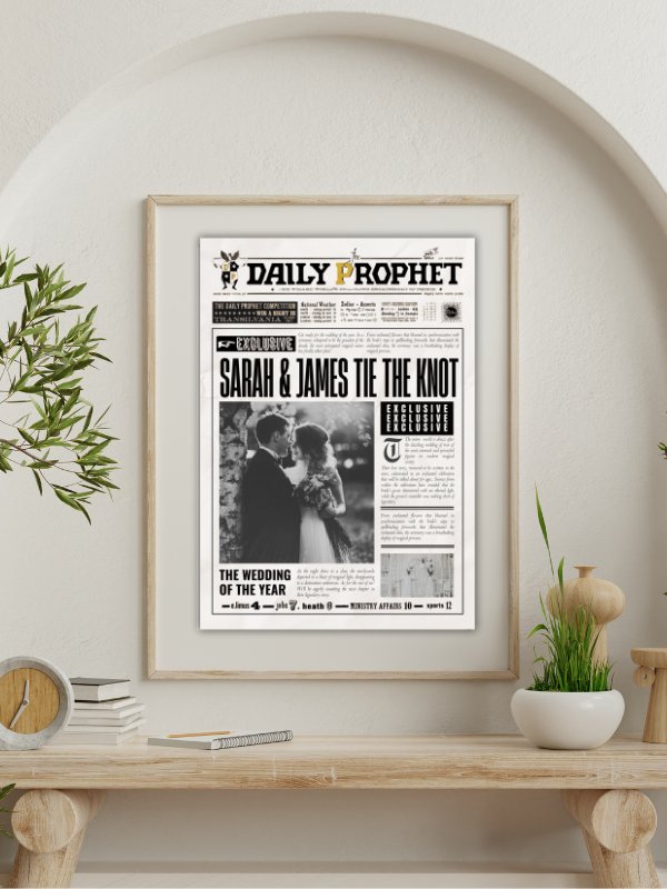 Magical Wedding Newspaper 100% Customizable Template Bundle product image (7)