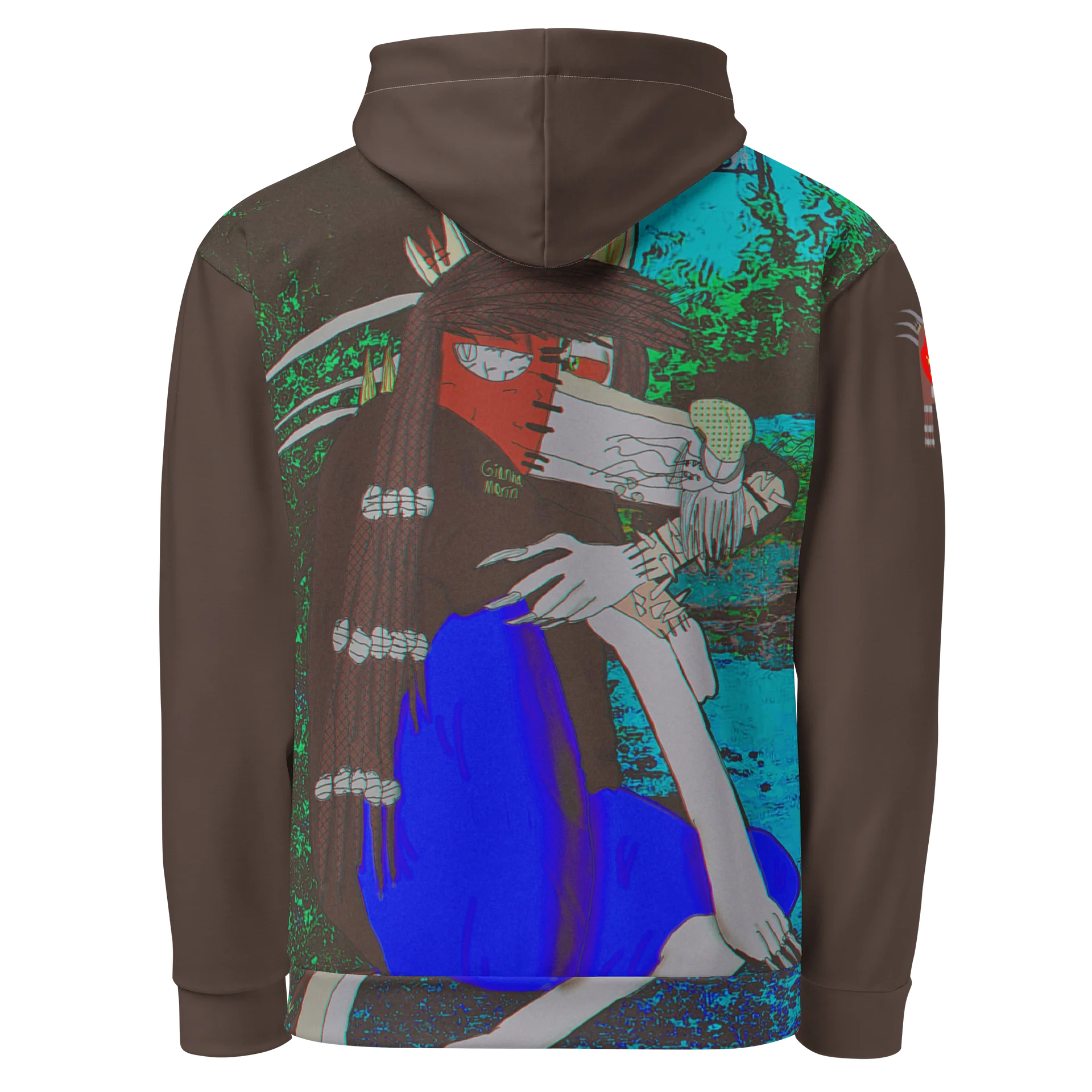 Maceo's resentful pose All-Over Print Hoodie product image (3)