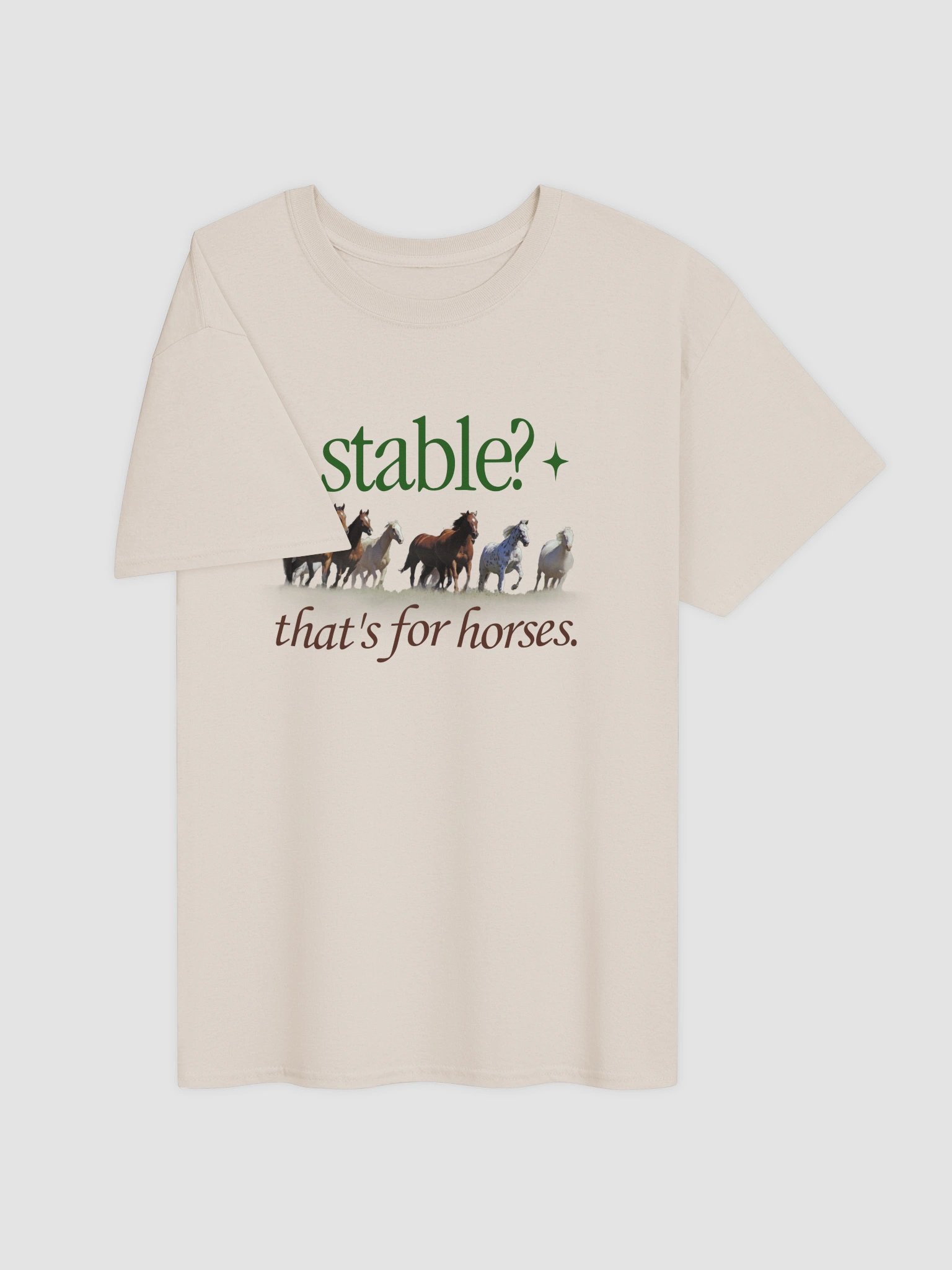 Stable? That's for horses T-shirt product image (7)