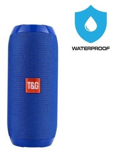 TG117 Portable Wireless Bluetooth Waterproof Speaker - USB/TF/FM Radio (Blue) product image (1)