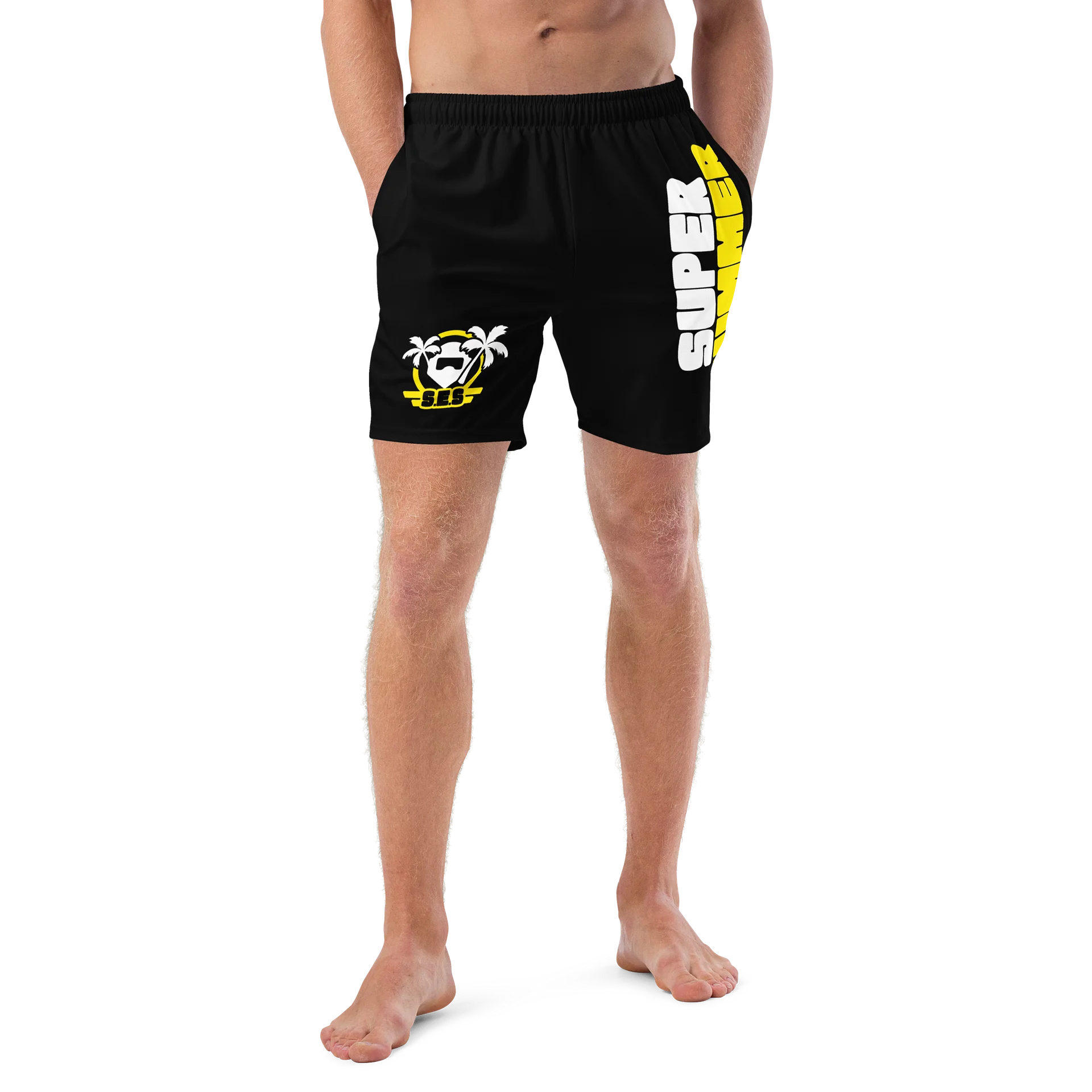 S.E.S Super Summer 26 - Yellow Logo Swimming Trunks product image (2)