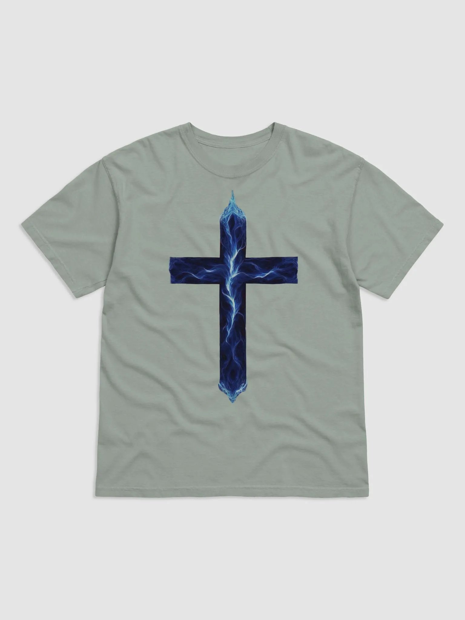 Blue Fire Cross T Shirt product image (2)