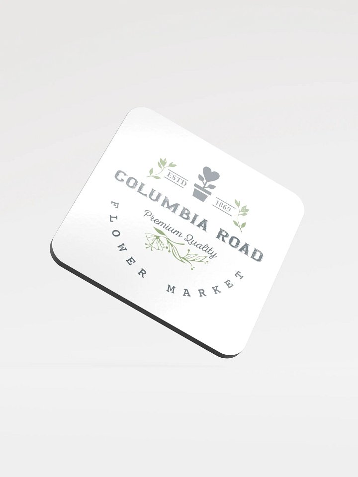 Columbia Road Market Cork Coaster (White) product image (1)