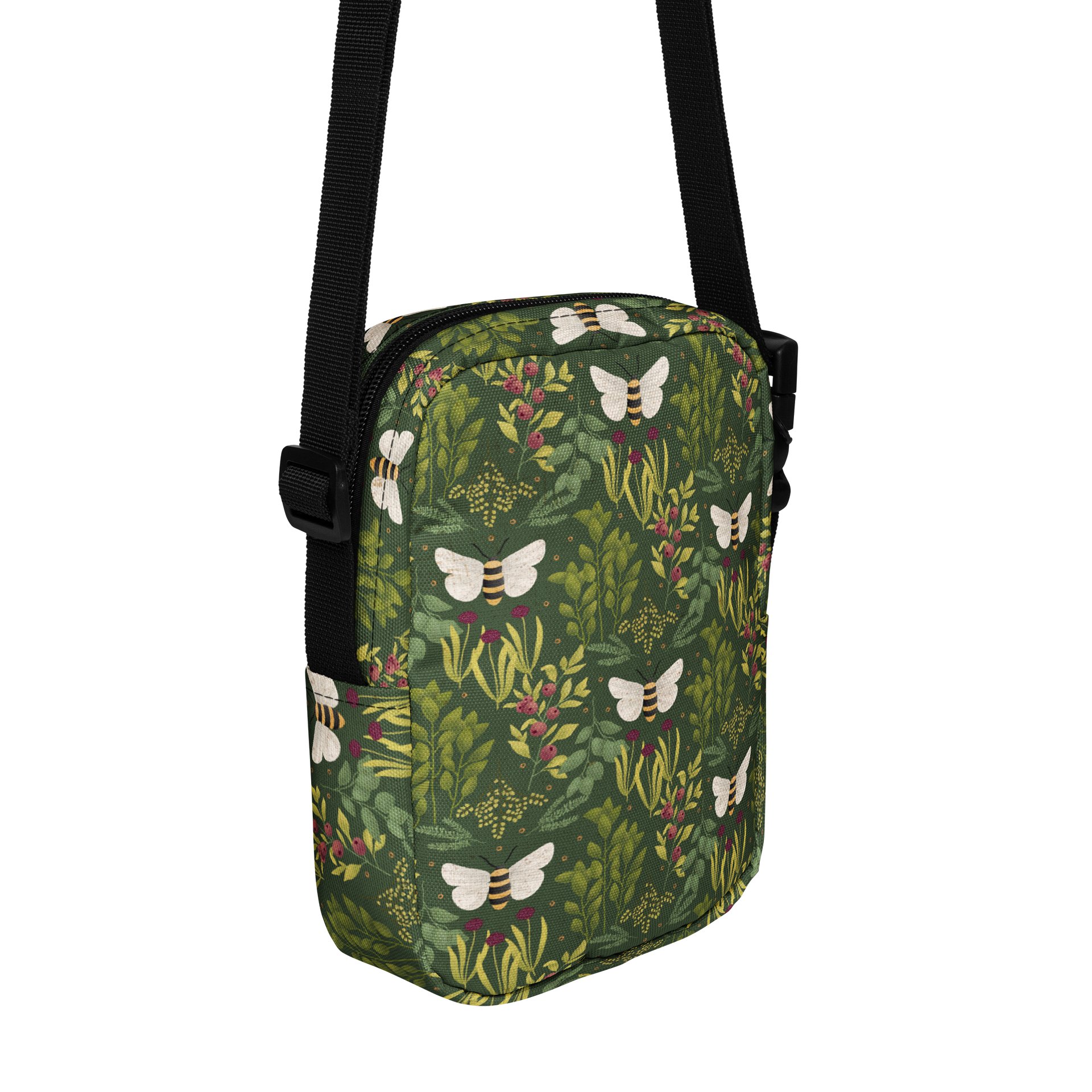 Bees and Foliage All-Over Crossbody Bag product image (3)