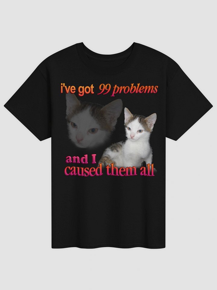 99 problems- Cat T-shirt product image (25)