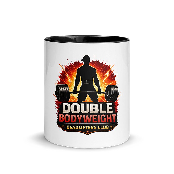 Double Bodyweight Deadlift Male Coffee Mug product image (1)