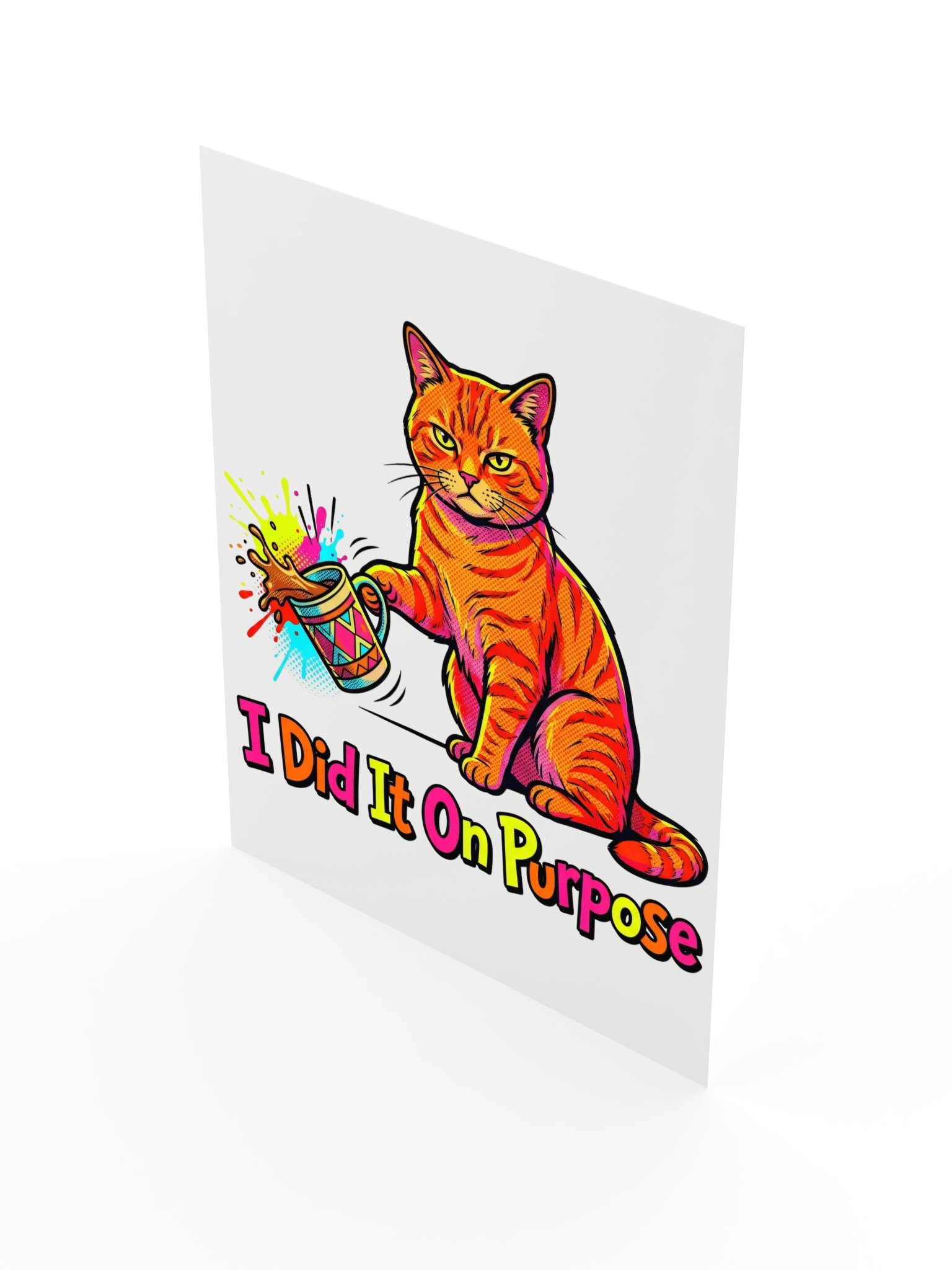 On Purpose Cat Poster product image (17)