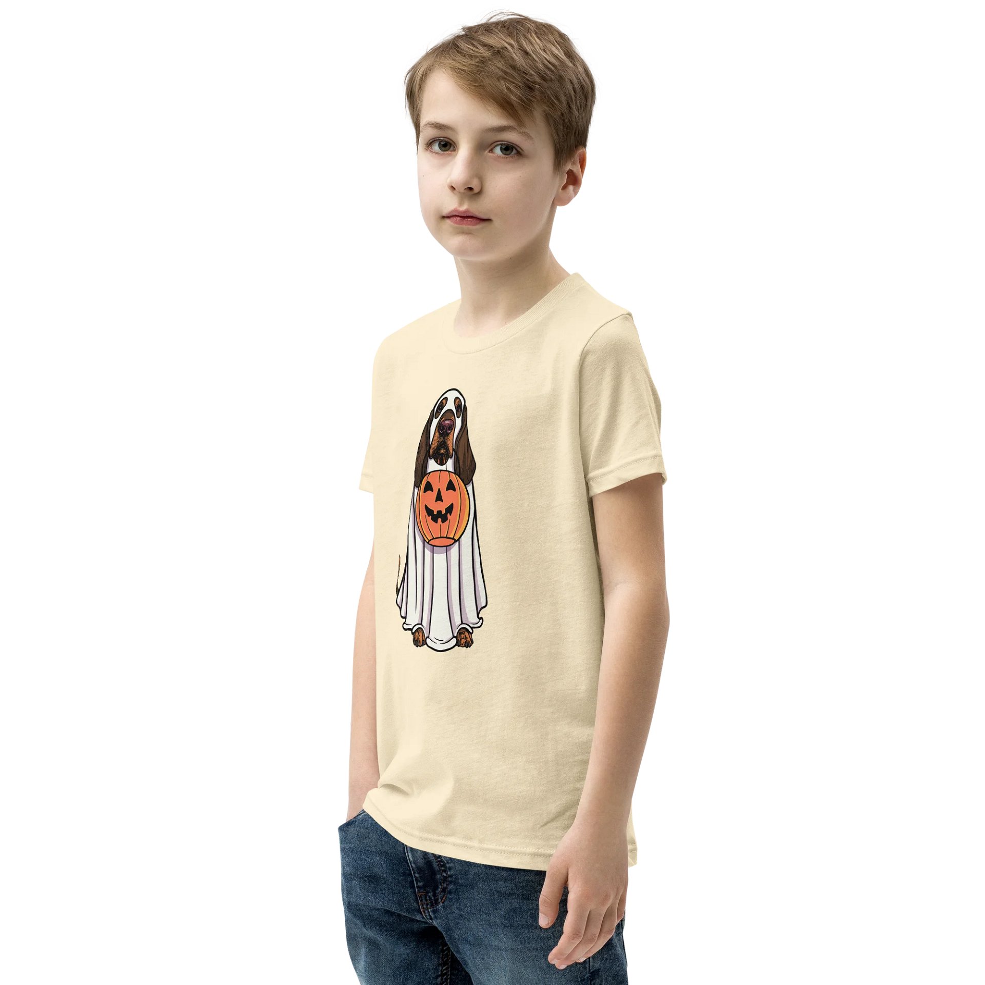 Halloween Bloodhound(Red & Tan) Youth T-Shirt product image (4)