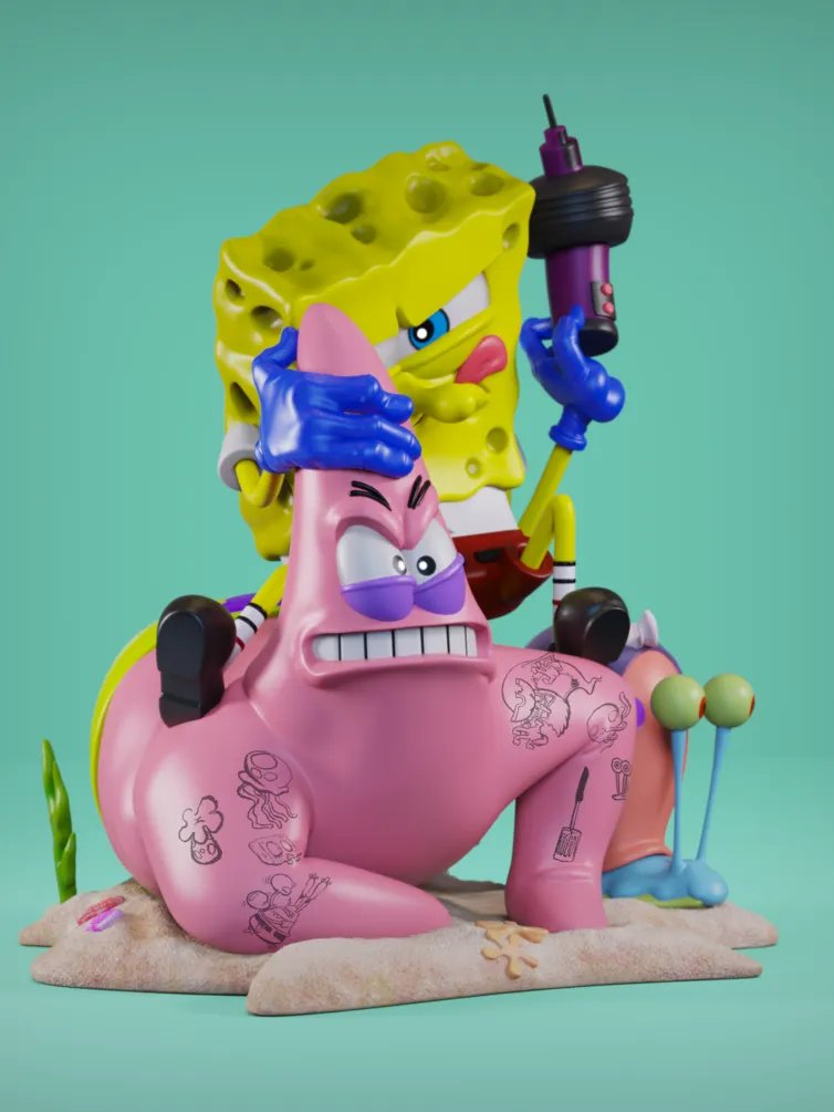 Inked In Bikini Bottom - STL product image (5)