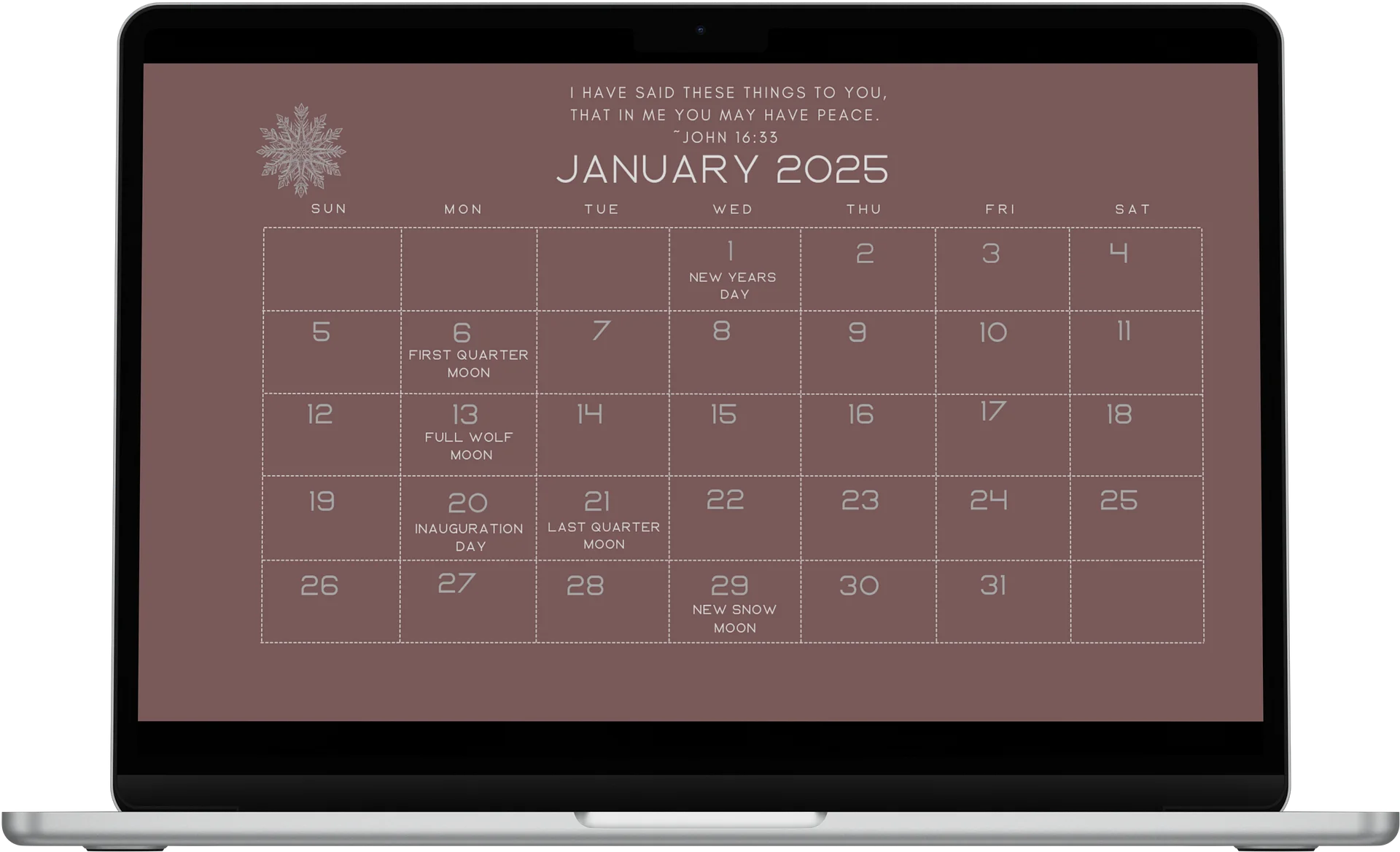 Verses of Peace 2025 Desktop Calendar product image (5)