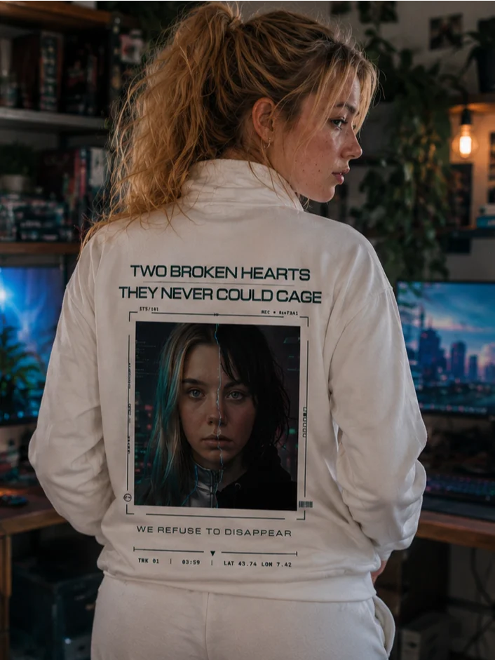 We Refuse To Disappear: Rebel + Teal Track Jacket product image (4)