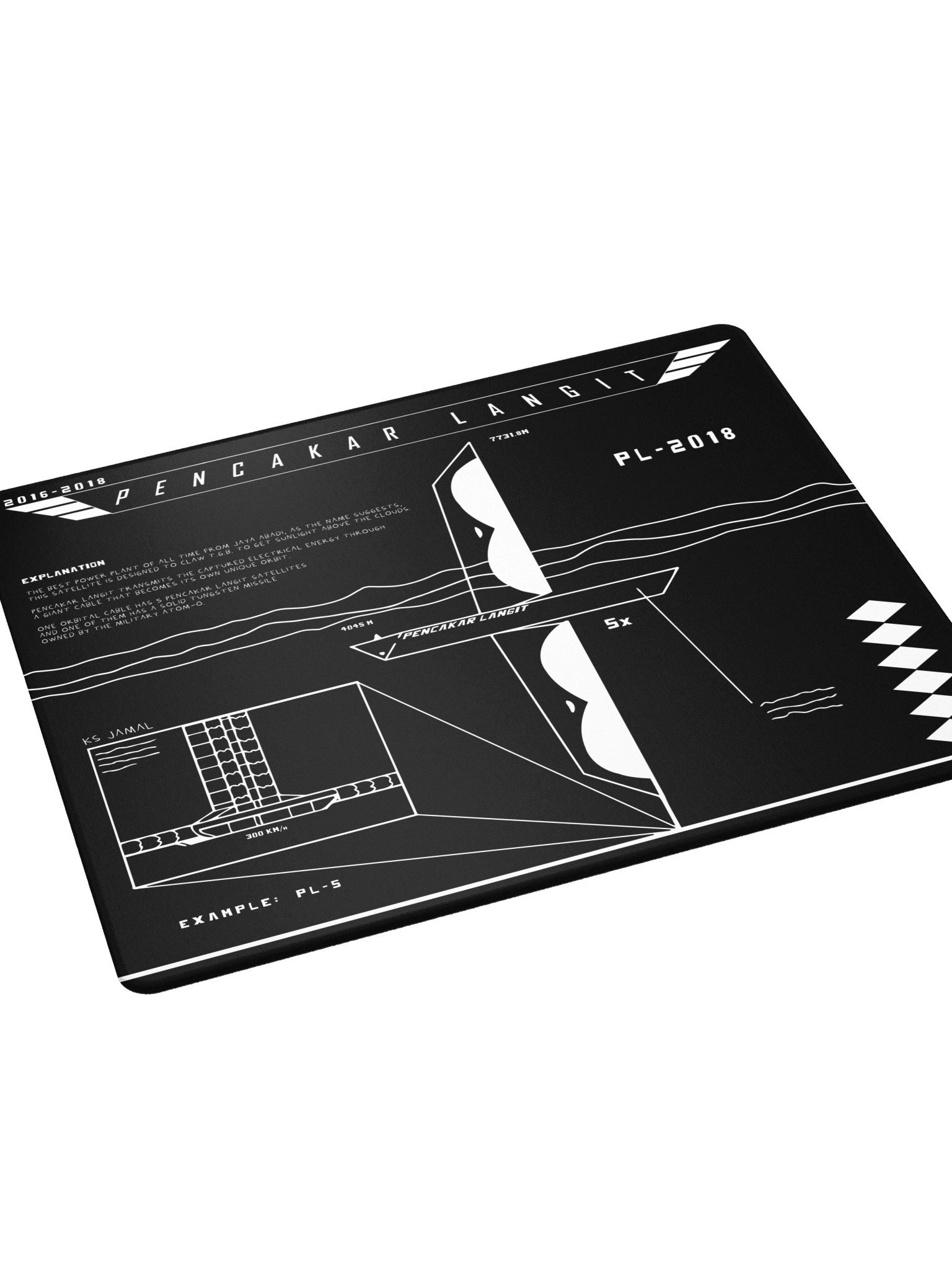 DESKMAT | PENCAKAR LANGIT (BLACK EDITION) product image (5)