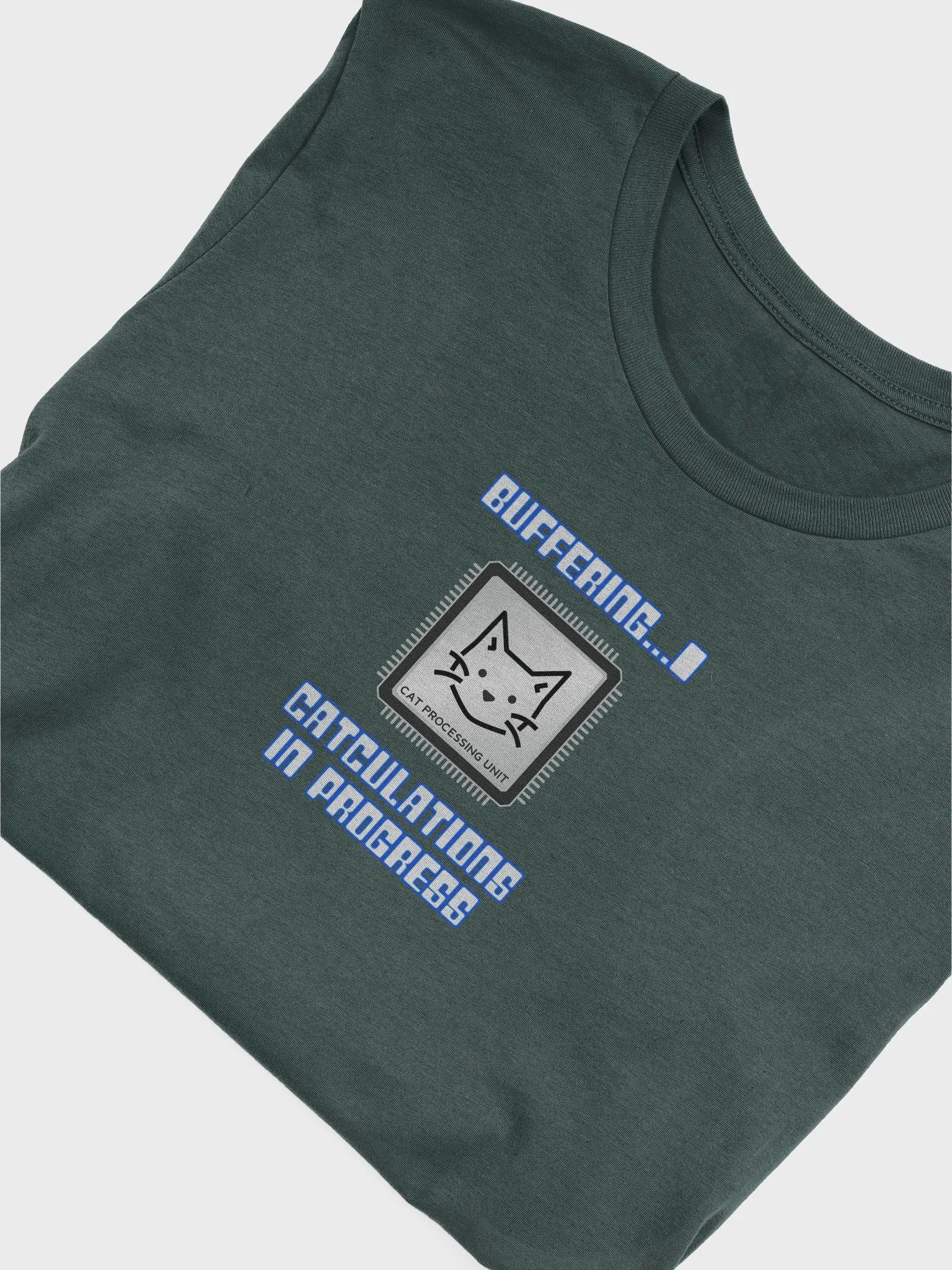 Funny Programmer Cat T-Shirt - Cat Processing Unit Coding Gift for Developers product image (4)