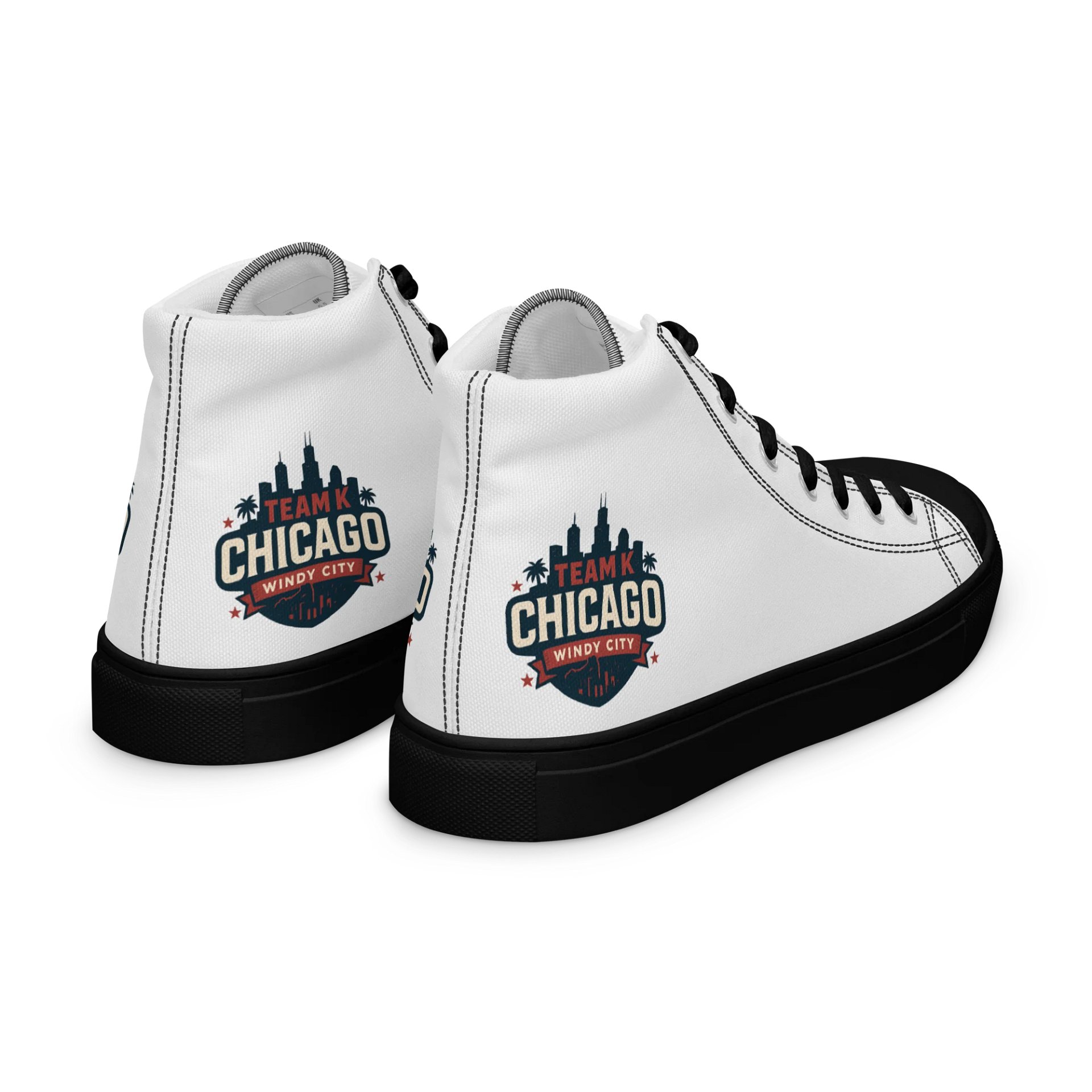 Team K Chicago Women's High Top Canvas Shoes product image (7)