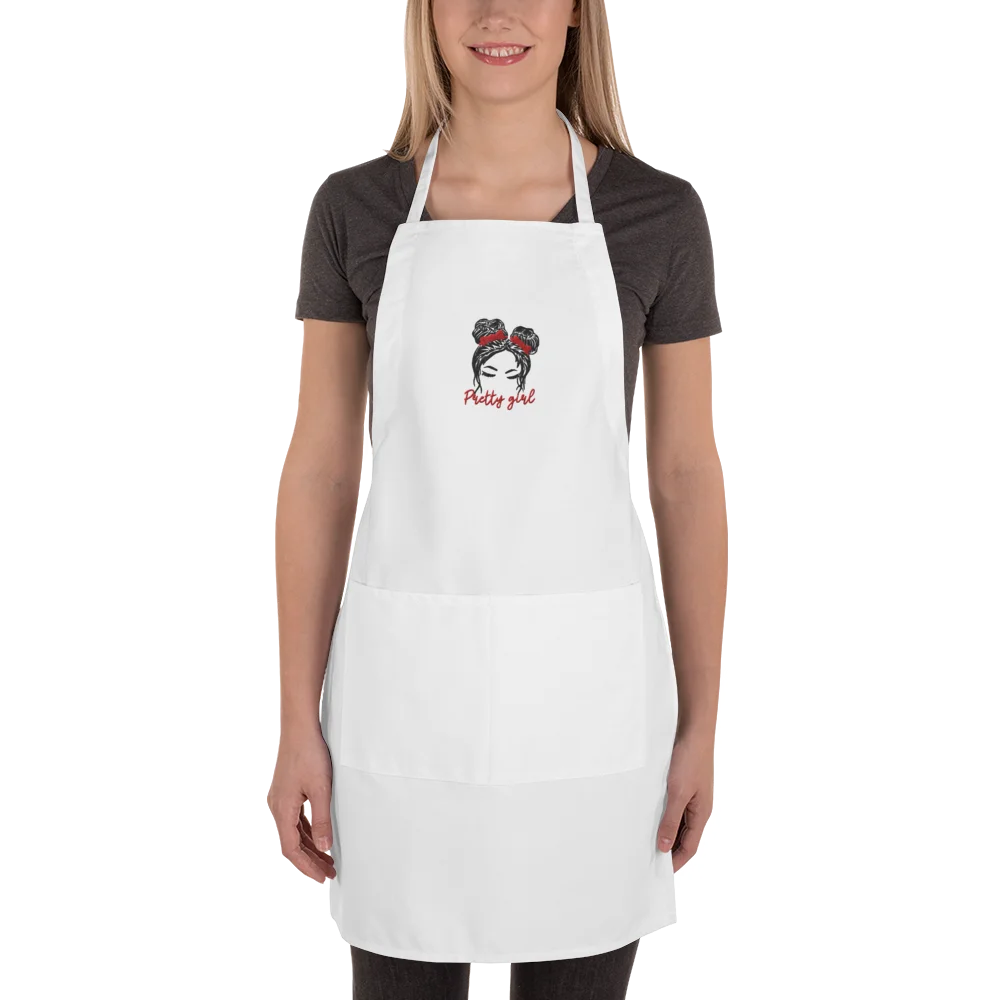 Pretty Girl Embroidered Apron product image (2)