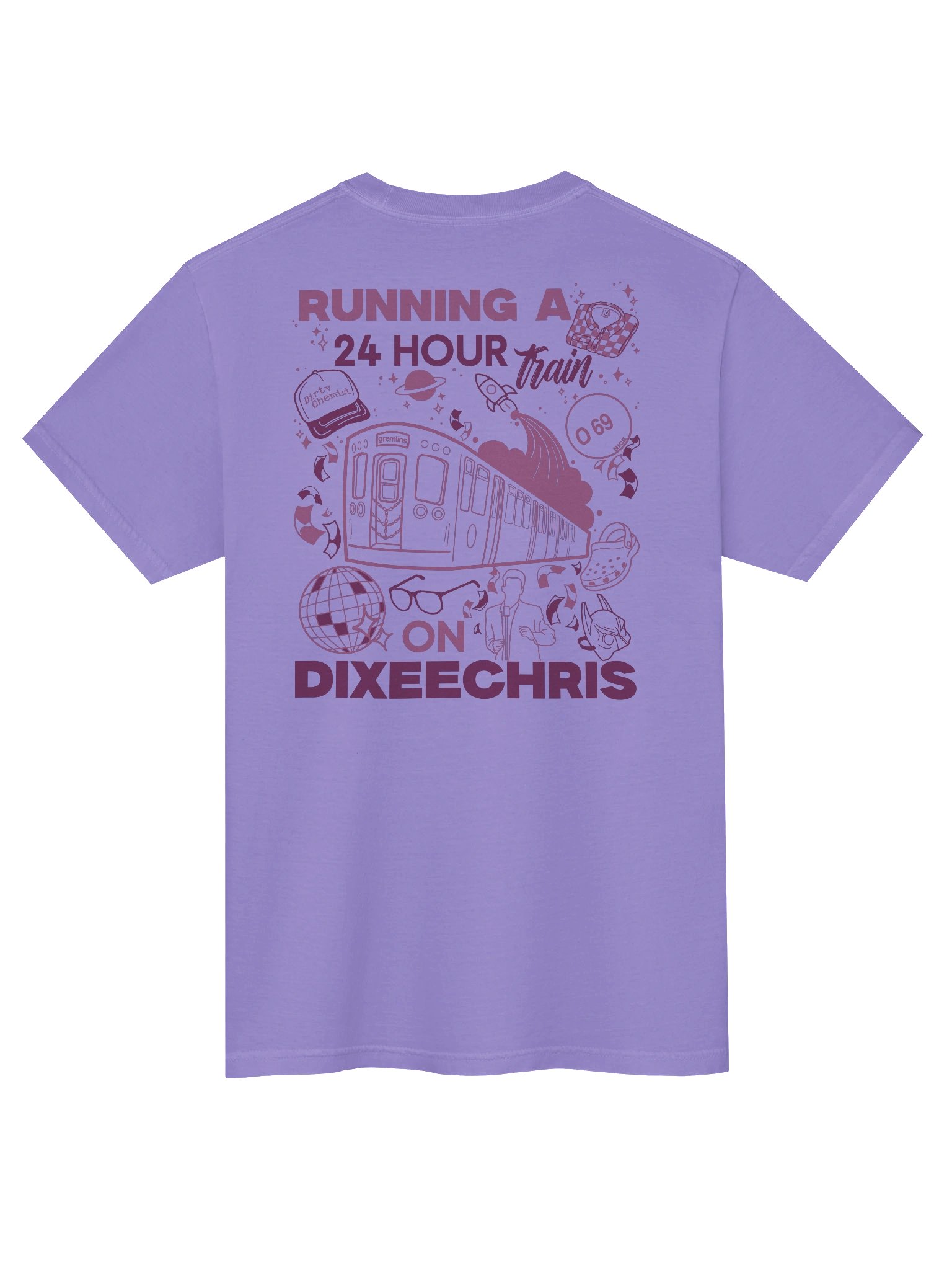 24hr Train Pocket Tee - Purple product image (3)