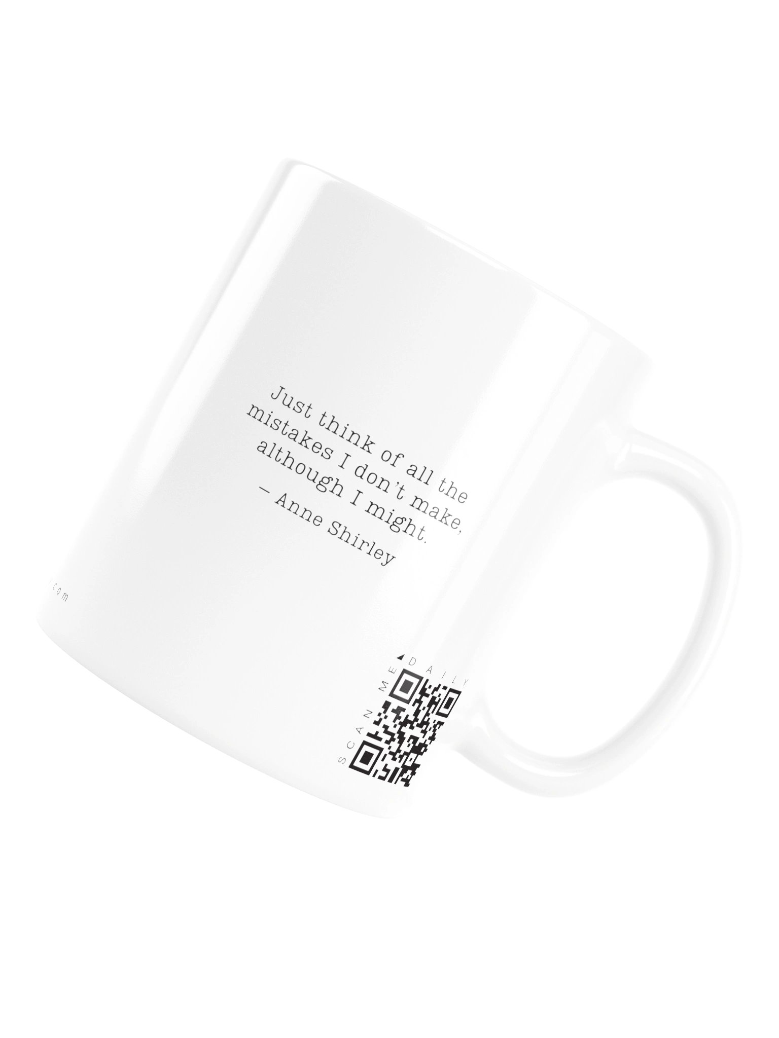<i>I Might</i> • QR Mug<br /> With 160 Daily Quotes<br /> <small>Quotes from beloved novel<br />Anne of Green Gables (1908)</small> product image (7)