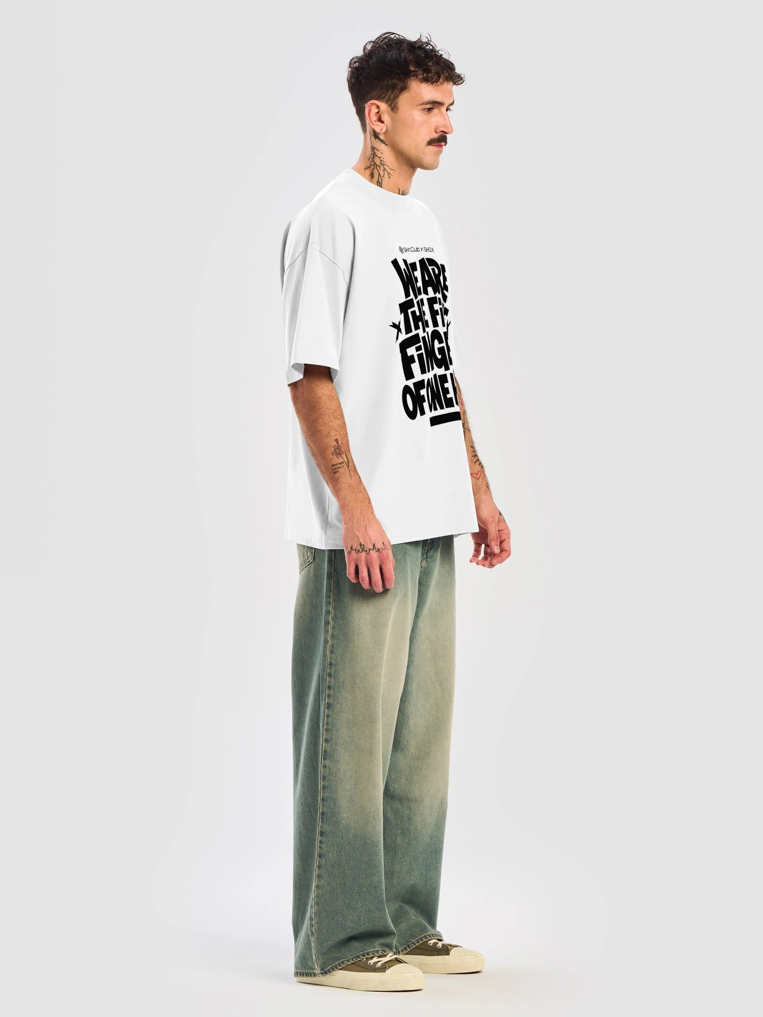 shox x Skin.Club lmtd edition oversized T-Shirt - White product image (7)