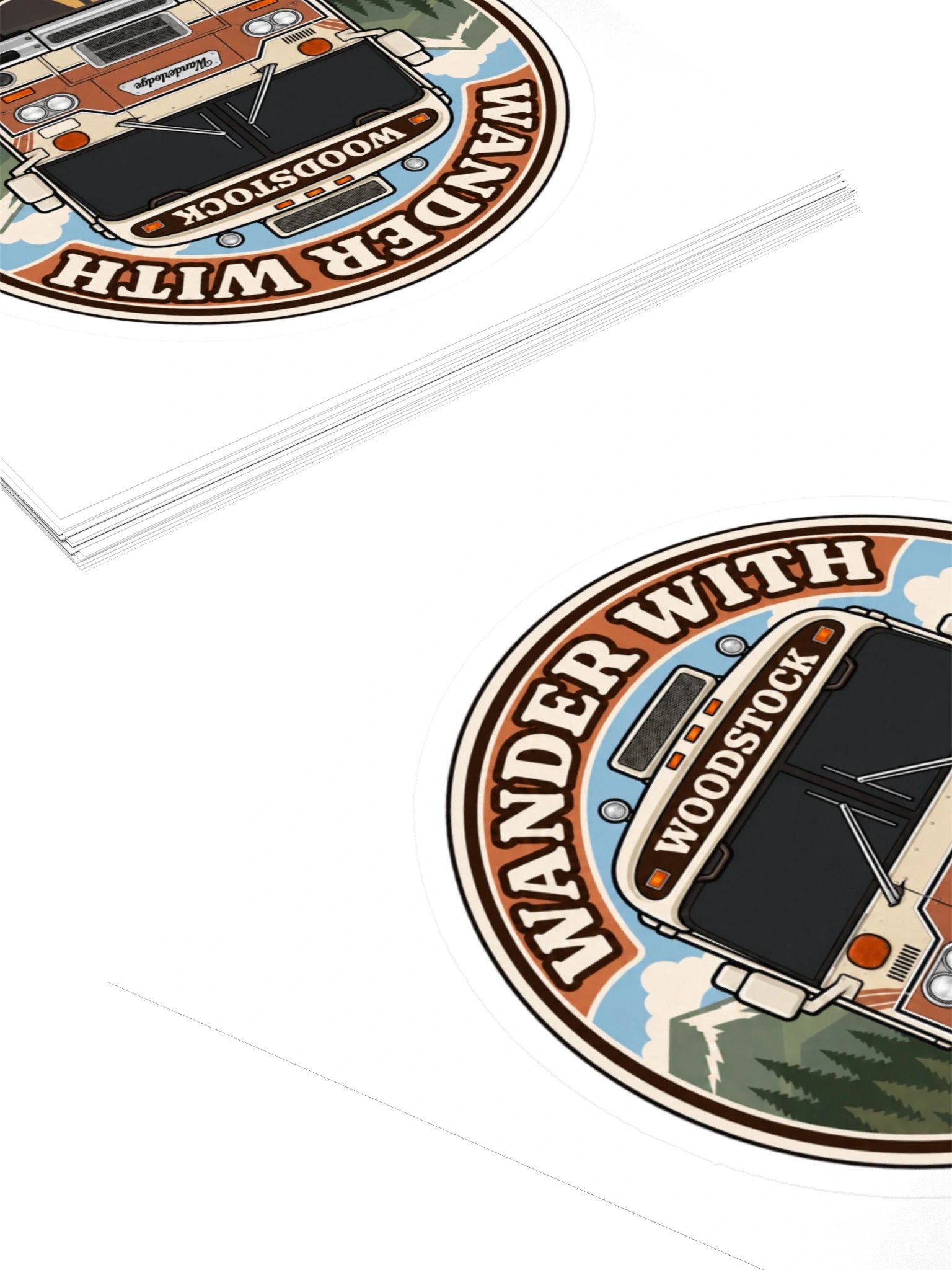 Woodstock Front & Center Sticker — Dark Windshield product image (4)