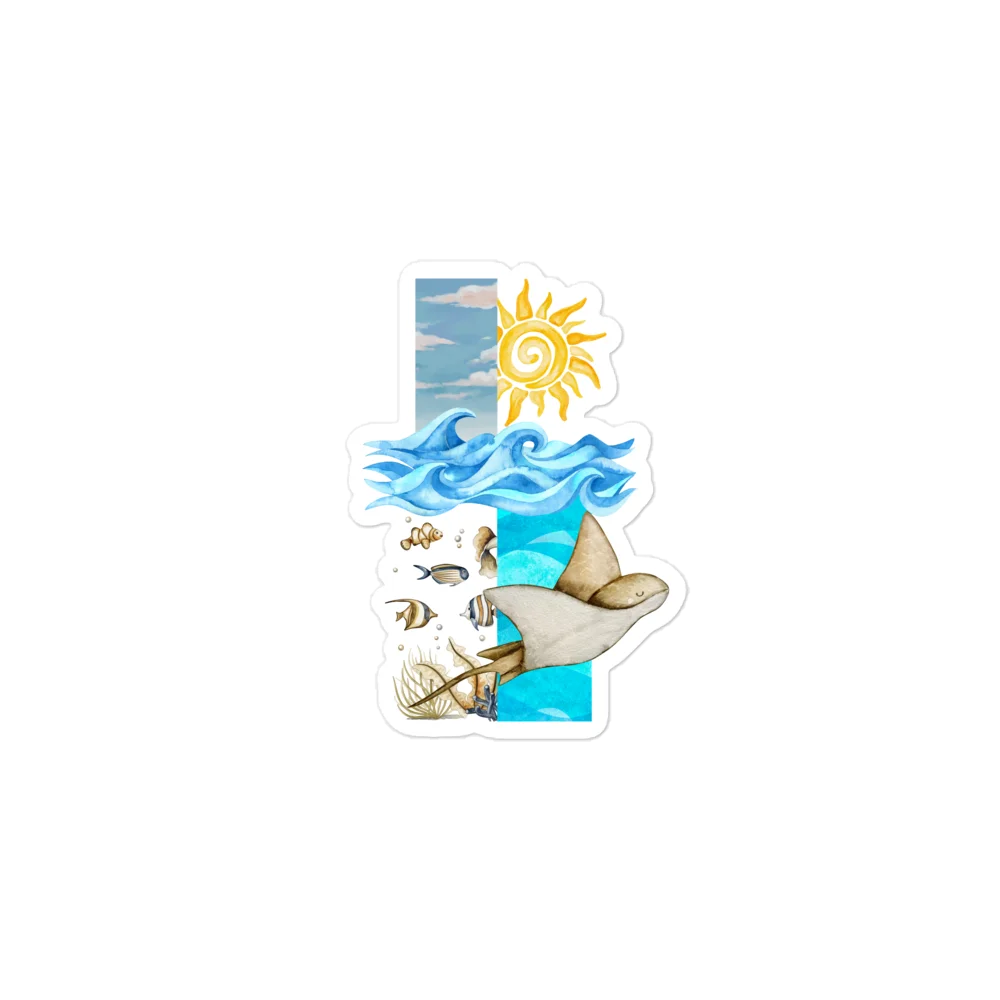 Ocean Dream Collage Kiss Cut Sticker product image (1)
