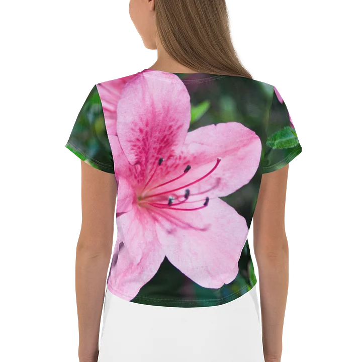 Pink Flower Women's Crop Tee product image (2)
