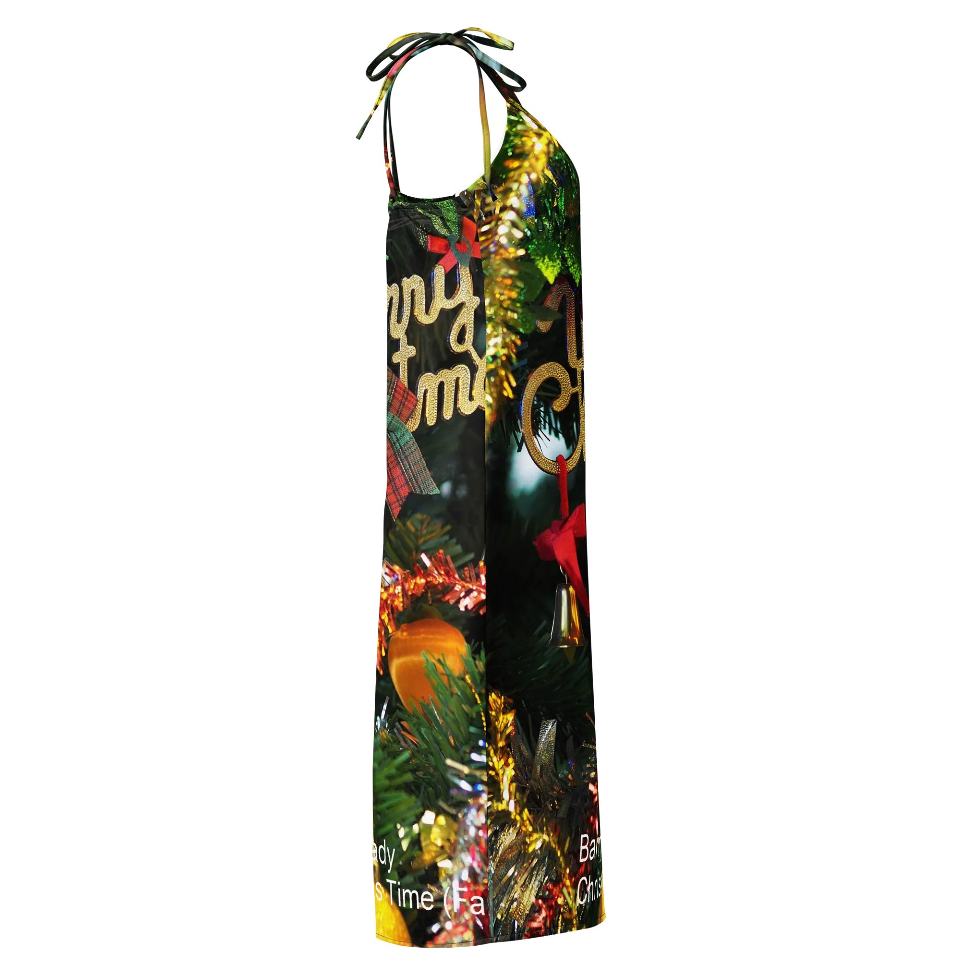 'Christmas Time (Far and Near)' Chiffon Slip Dress product image (4)