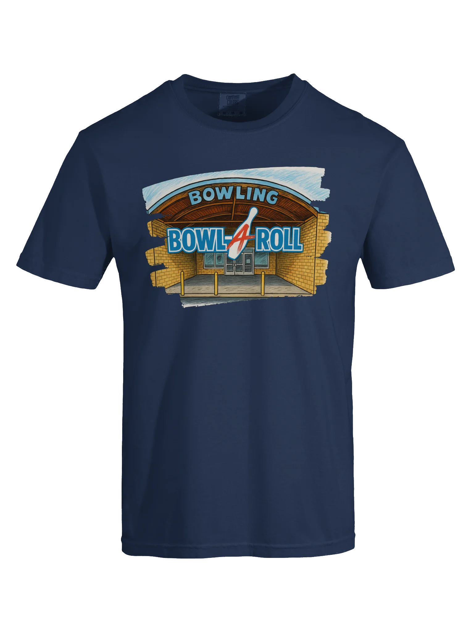 Bowl-A-Roll Caricature T-Shirt product image (46)