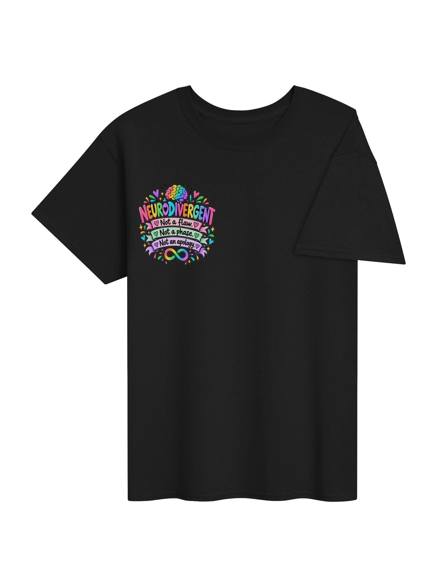 Neurodivergent Not a Phase Tshirt product image (4)