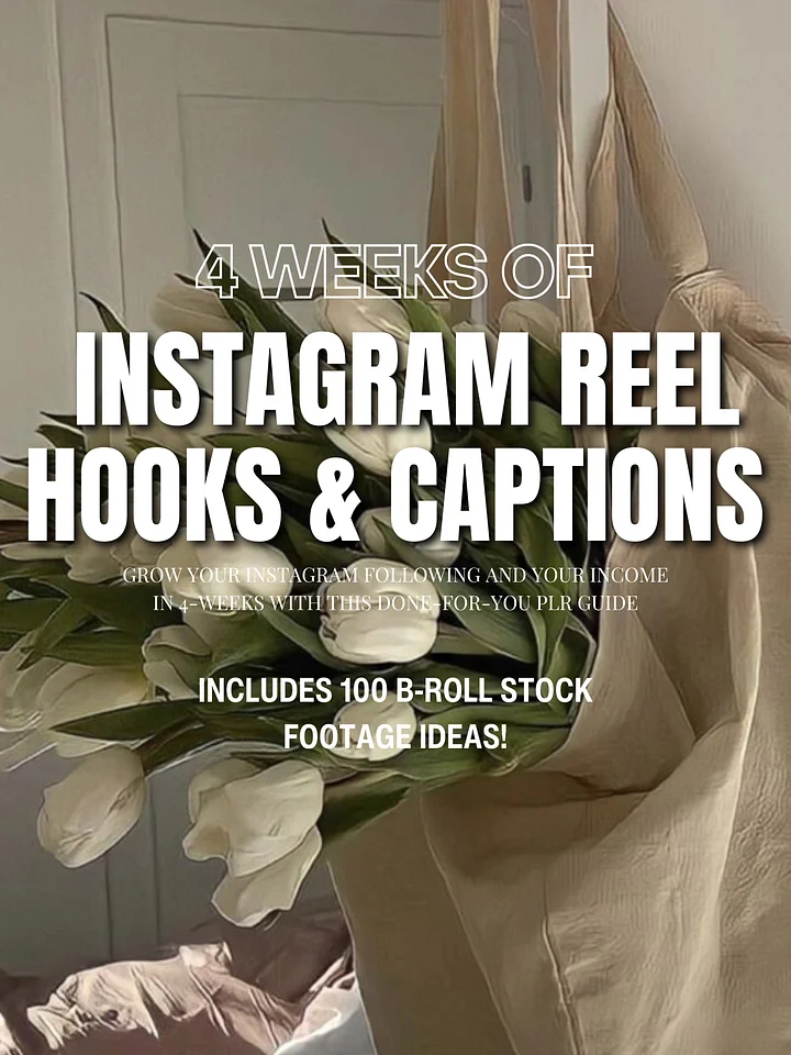 4-Weeks of Instagram Reel Hooks and Captions product image (1)