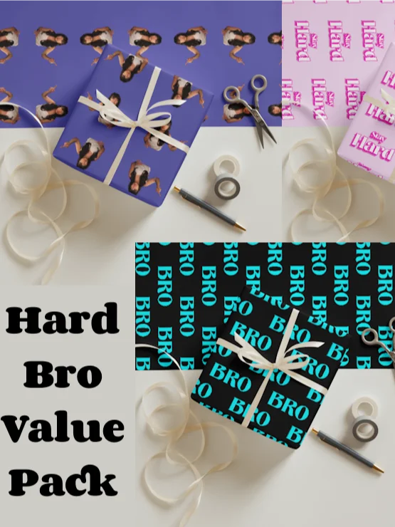 Hard Bro pack wrapping paper product image (1)
