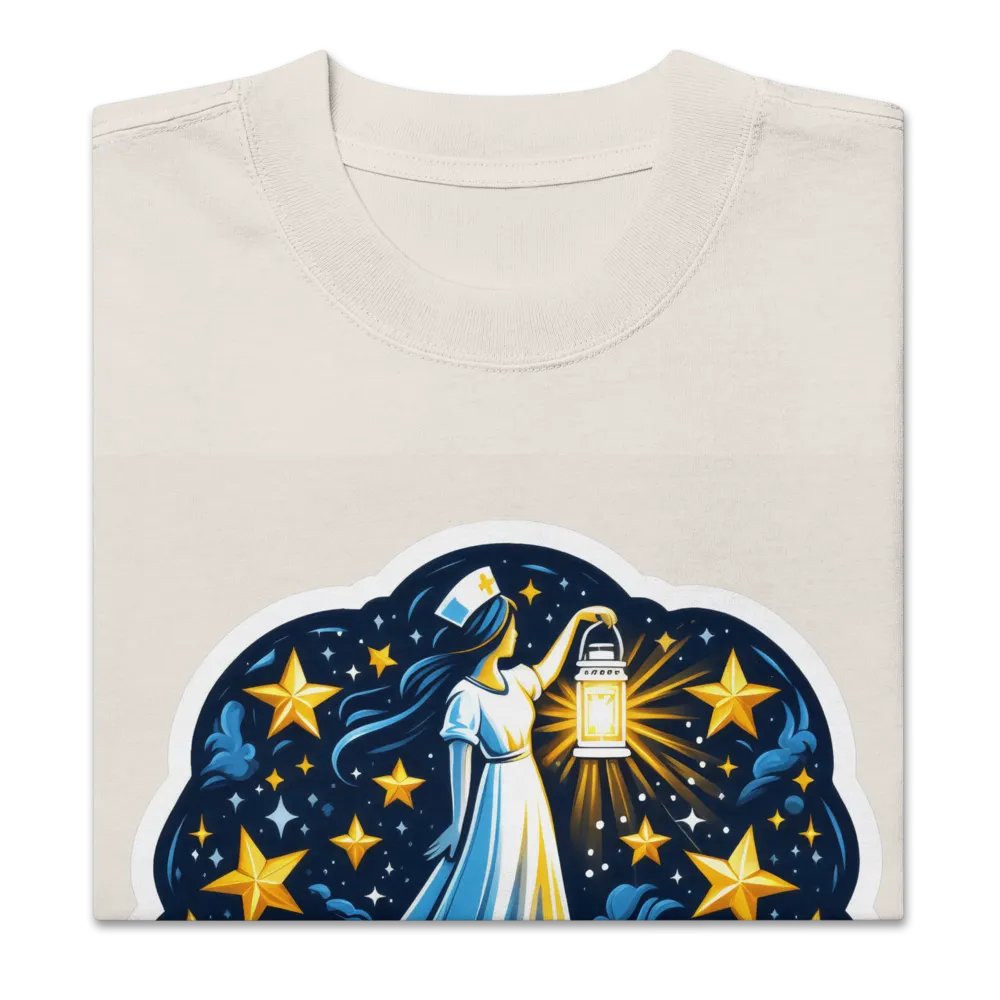 Celestial Nurse Lantern Oversized T-Shirt product image (30)